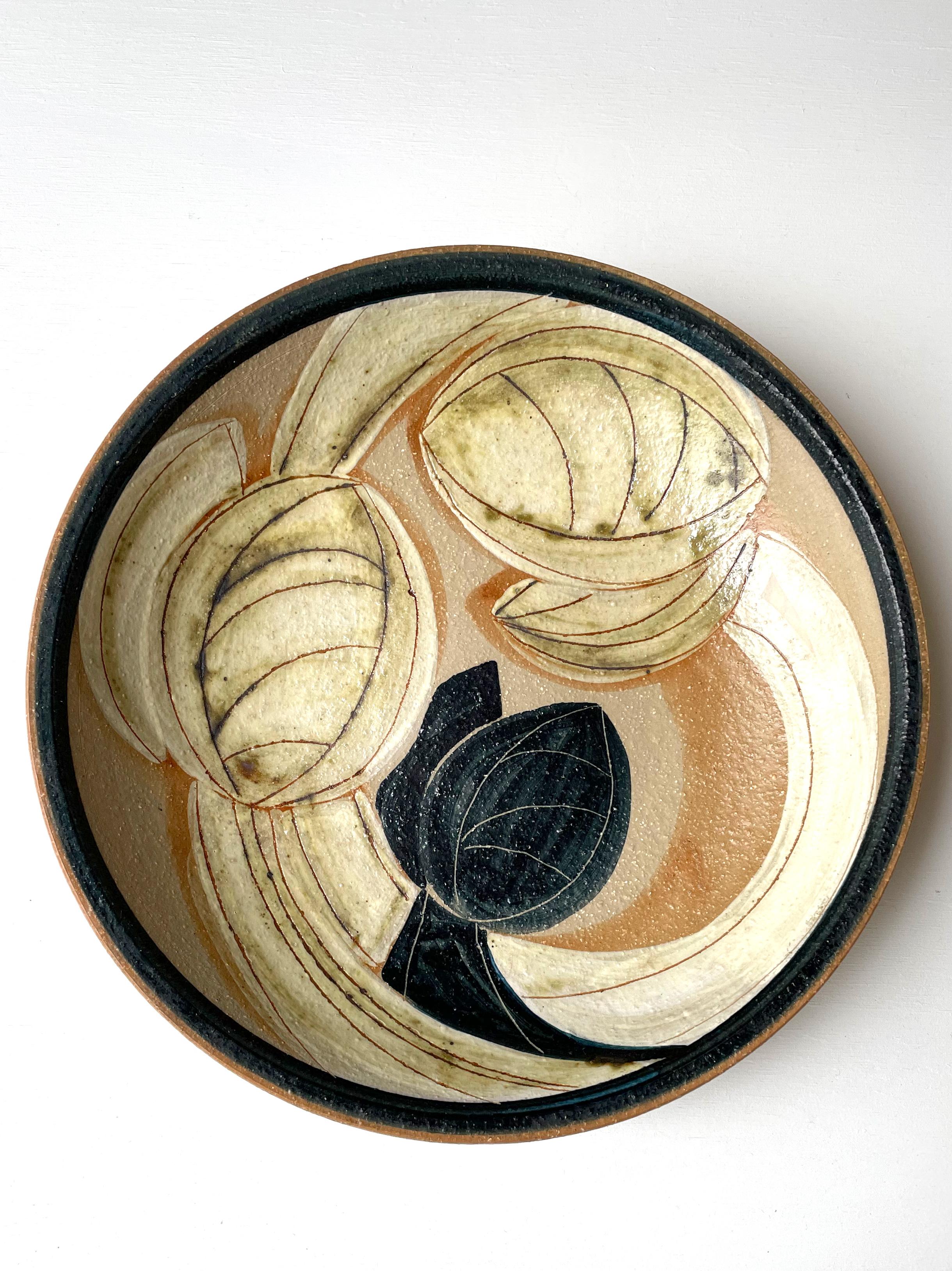 Danish Modern Ceramic Wall Plate Bowl by Noomi Backhausen, 1980s 2