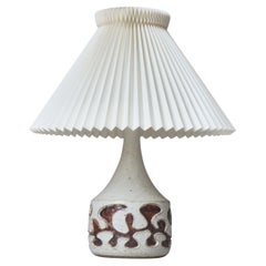 Danish Modern Ceramics Table Lamp by Axella Studio with Le Klint Shade, 1970s