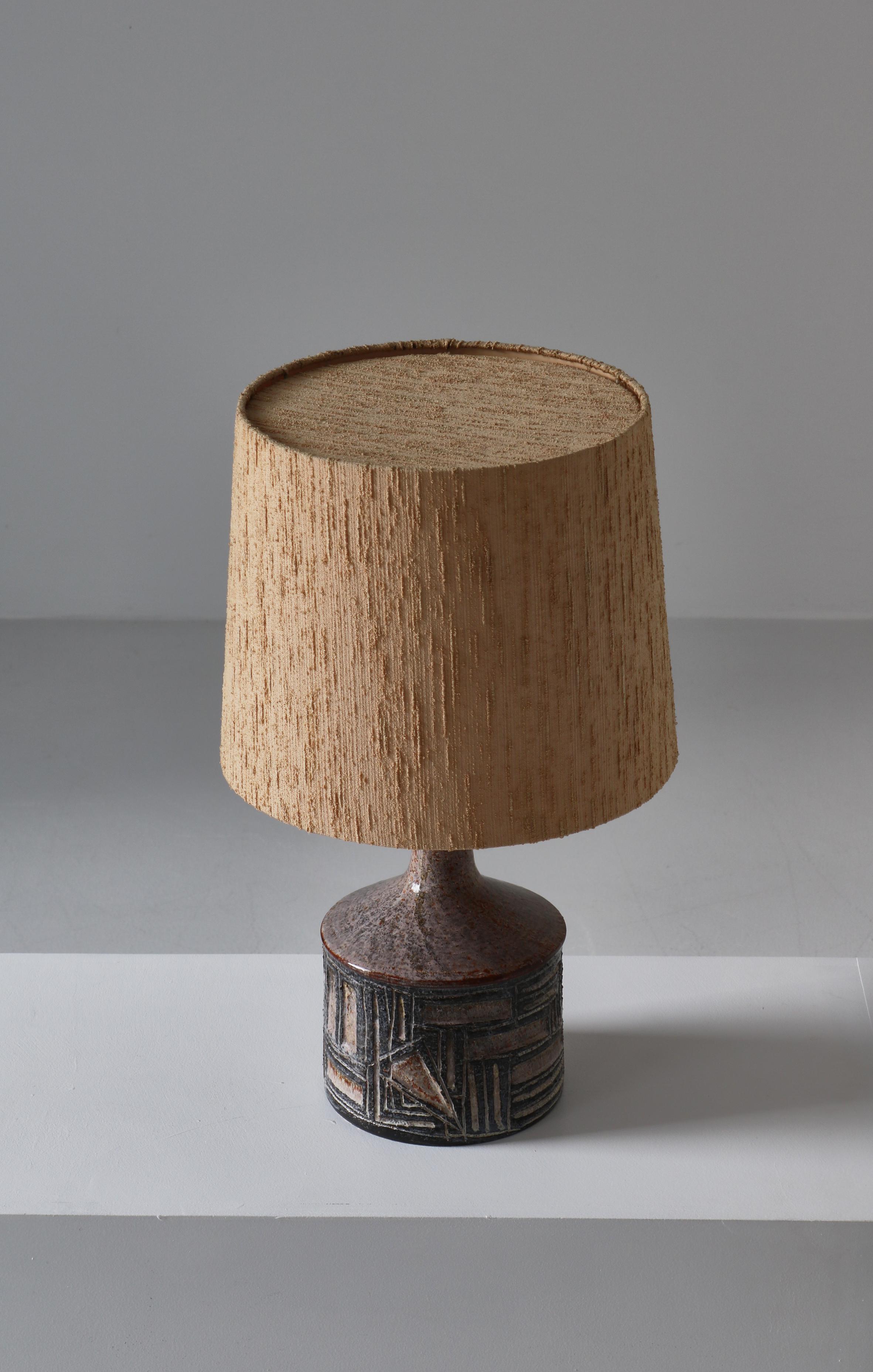 Danish Modern Ceramics Table Lamp by Jette Hellerøe at Axella Studio, 1970s For Sale 2