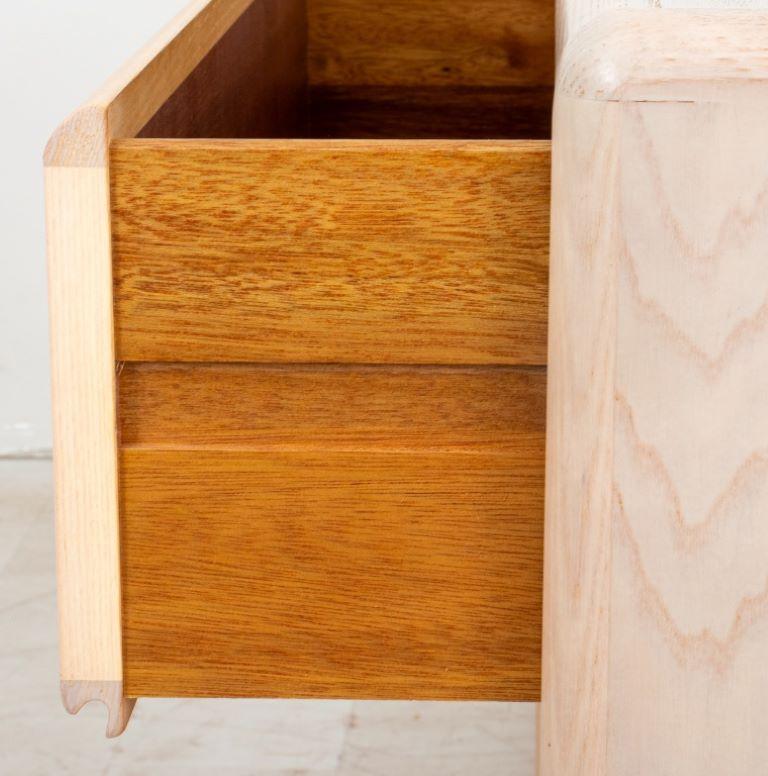 Danish Modern Cerused Wood 6-Drawer Dresser 3