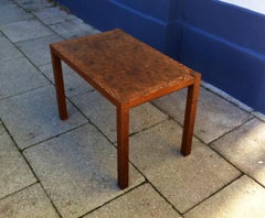 Danish Modern Checkered Wengé & Mahogany Coffee Table by Gorm Lindum, 1970s