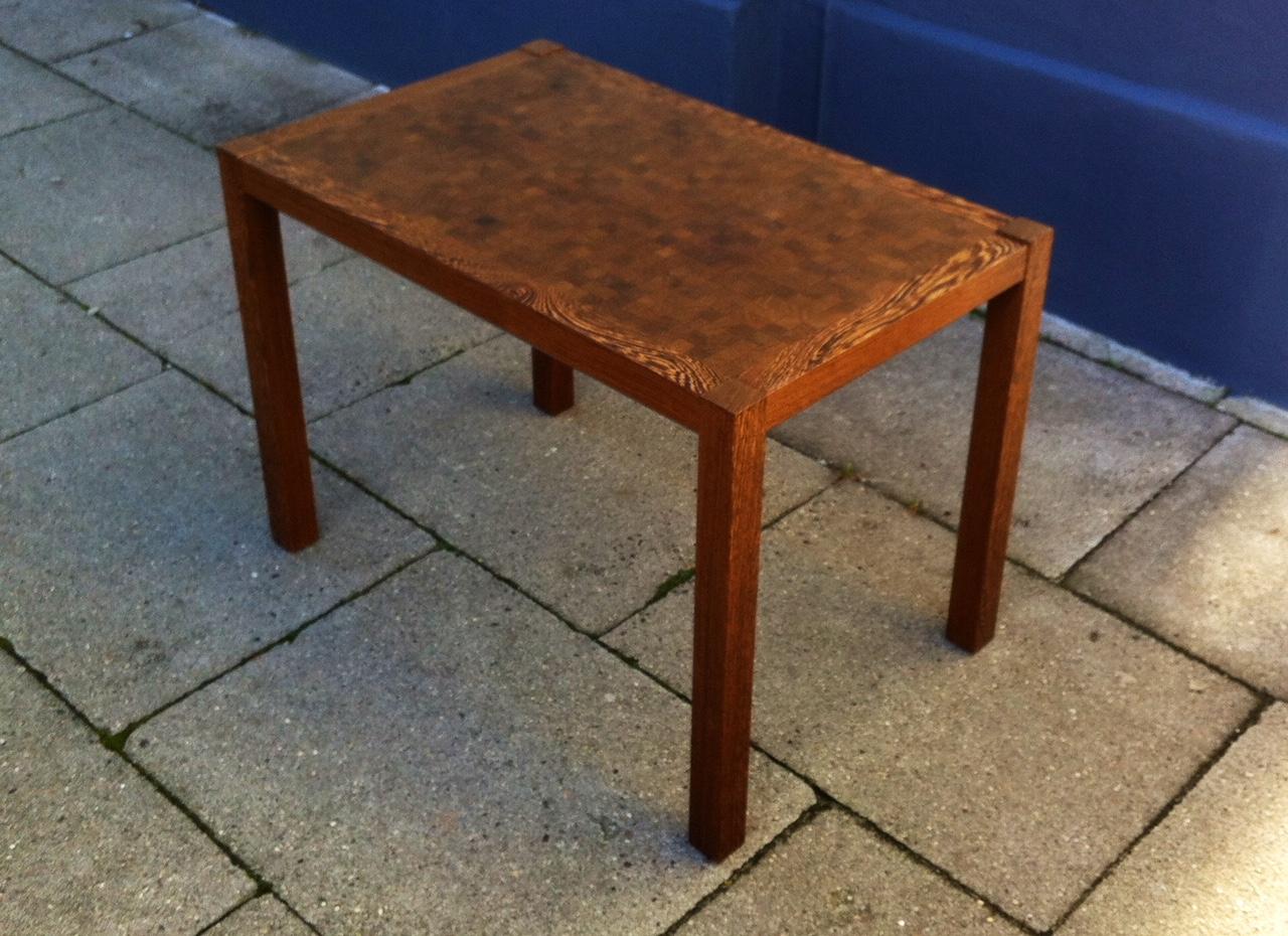 Wenge Danish Modern Checkered Wengé & Mahogany Coffee Table by Gorm Lindum, 1970s For Sale