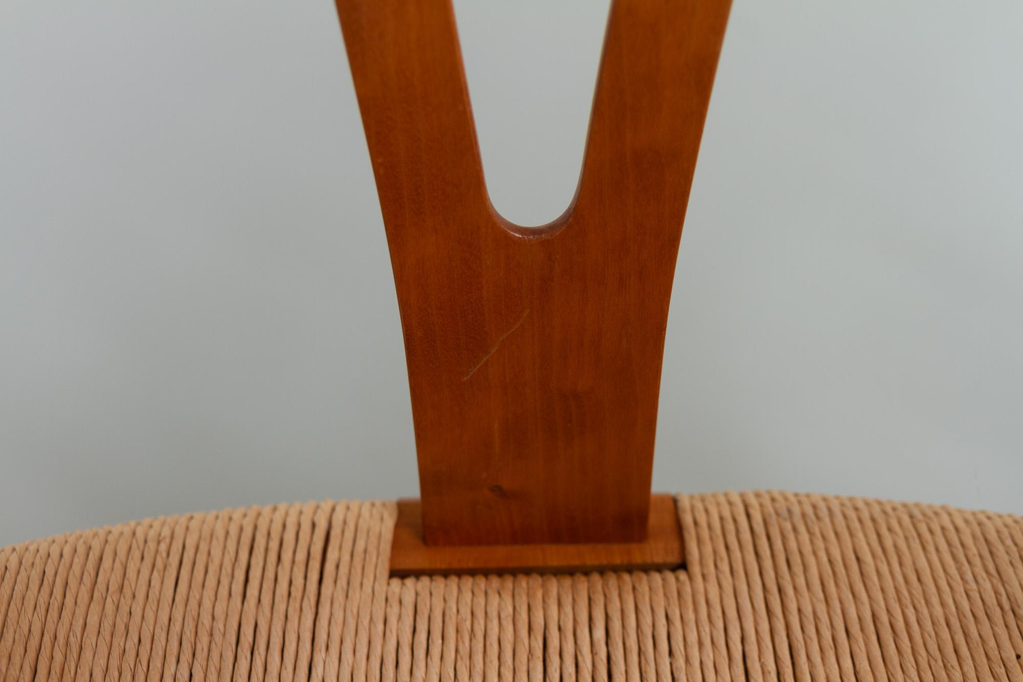 Dänische moderne Kirschbaumholz CH24 Wishbone-Stühle von Hans J. Wegner, 1990er Jahre im Angebot 10