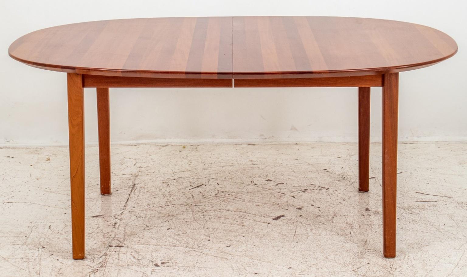 Scandinavian Modern Danish Modern Cherry Wood Extending Table