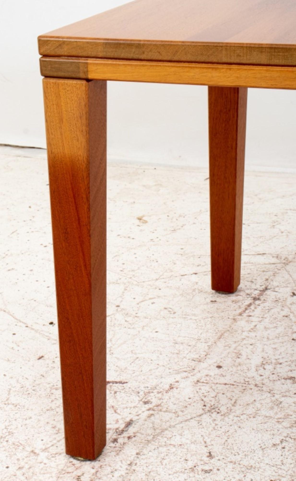 Danish Modern Cherry Wood Square Side Table, 2 In Good Condition For Sale In New York, NY
