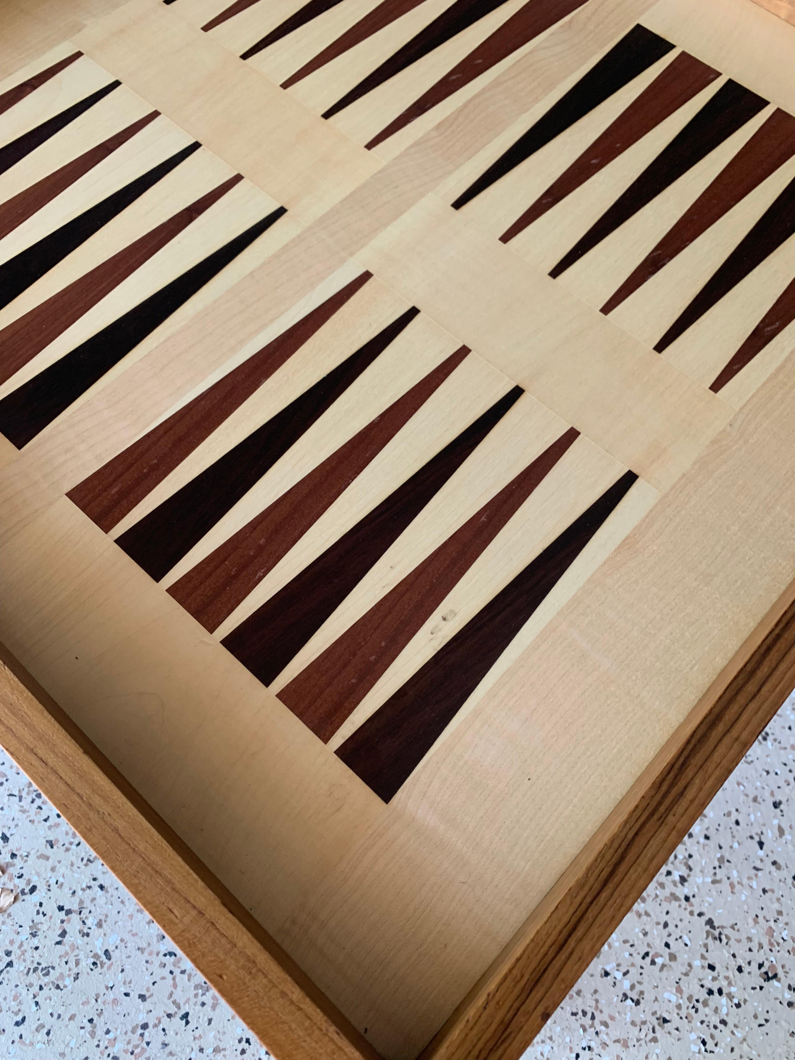 Danish Modern Chess and Backgammon Table by Georg Petersens For Sale 4