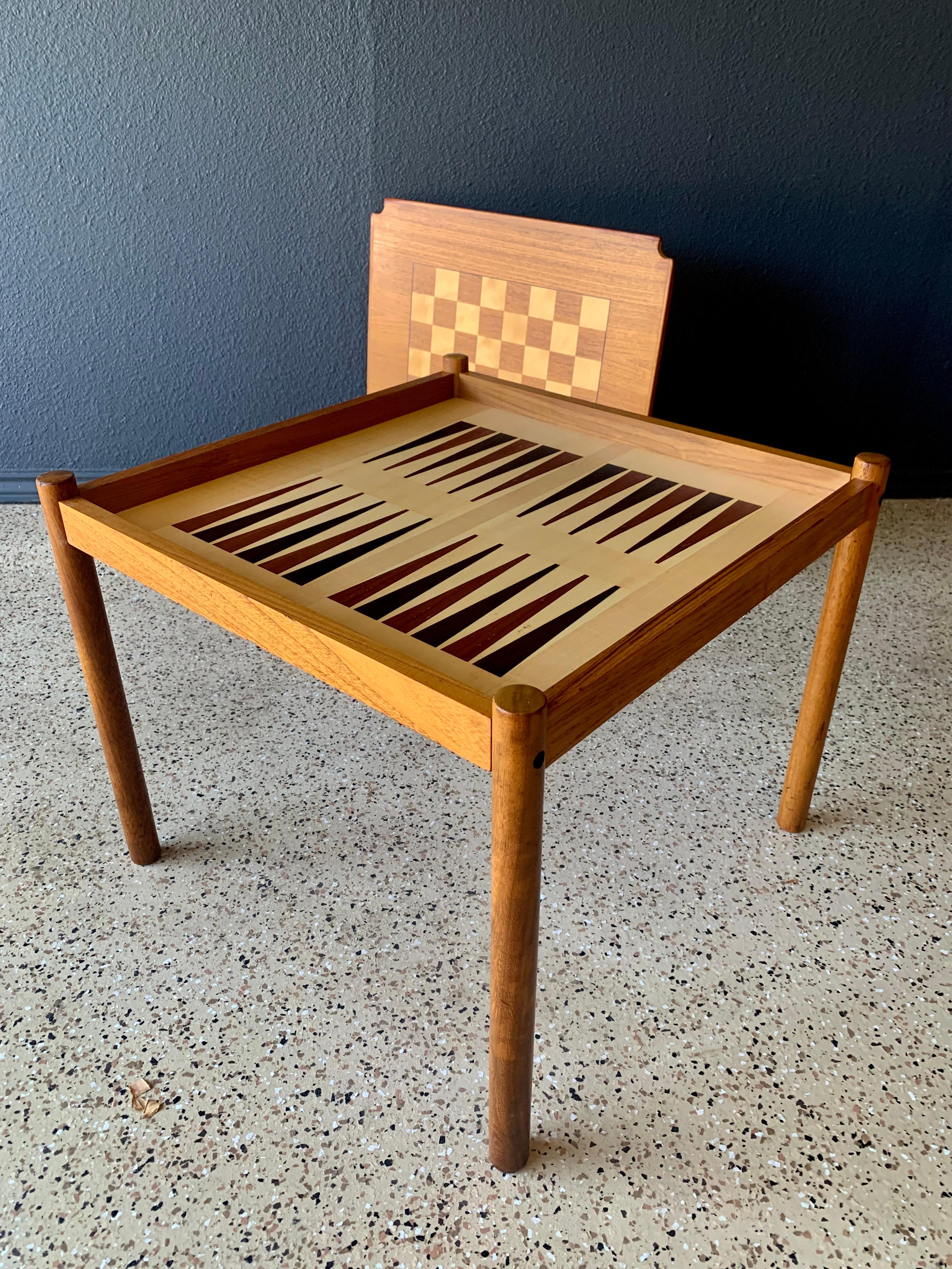 Danish Modern Chess and Backgammon Table by Georg Petersens For Sale 3