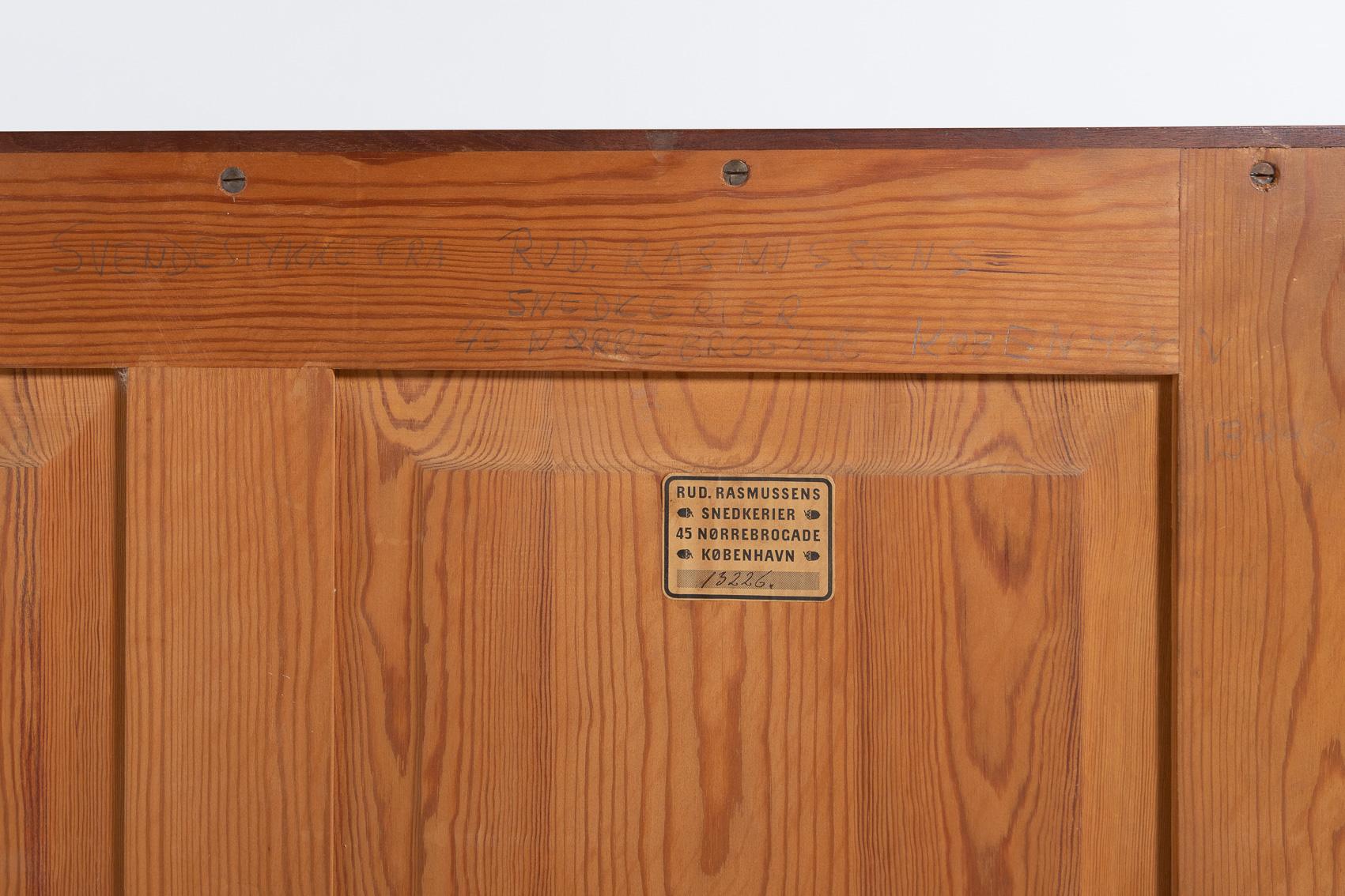 Danish Modern chest of drawers from Rud Rasmussen, 1950’s Denmark For Sale 8