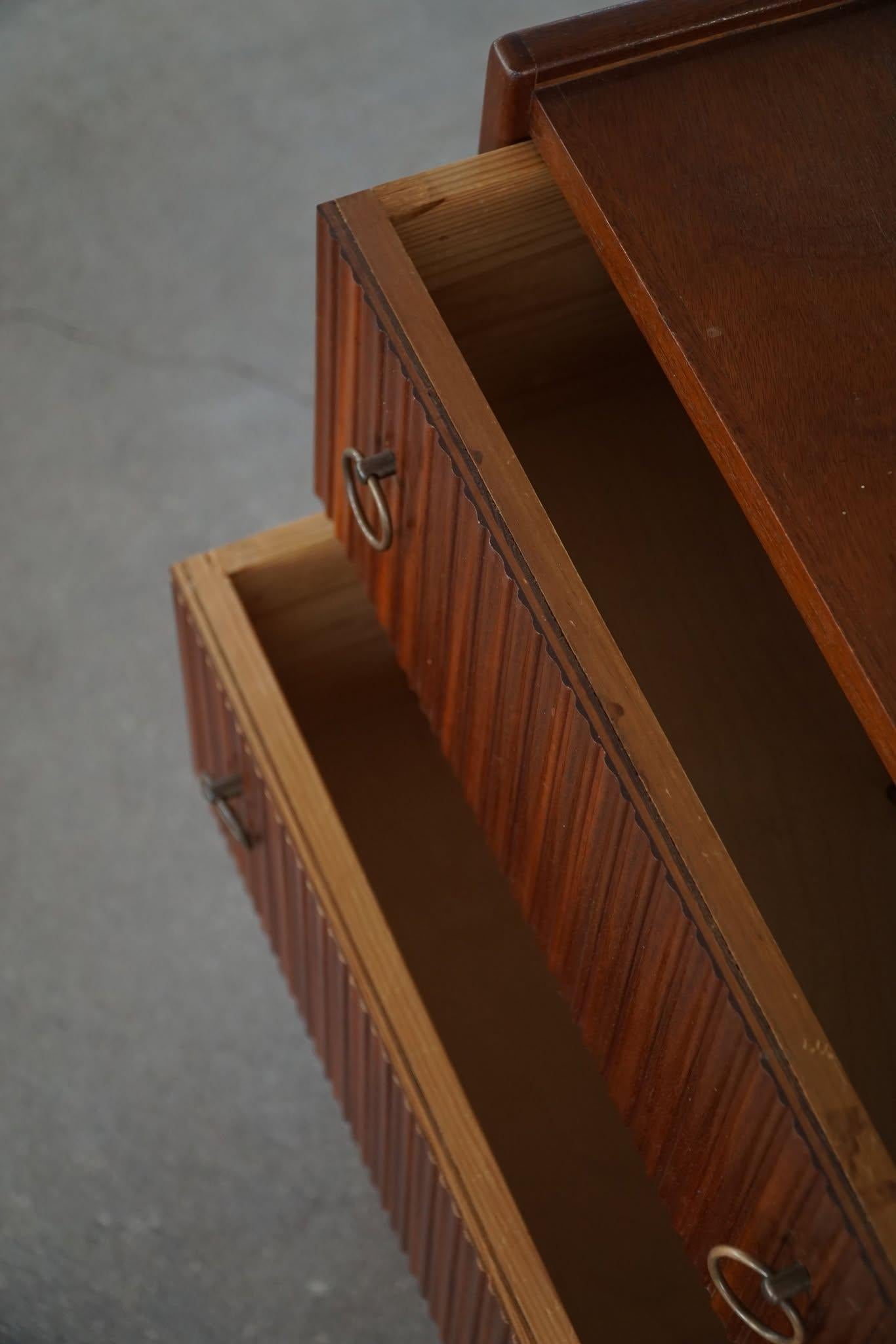 Cassettiera moderna danese in mogano, Frits Henningsen, anni '40 in vendita 9