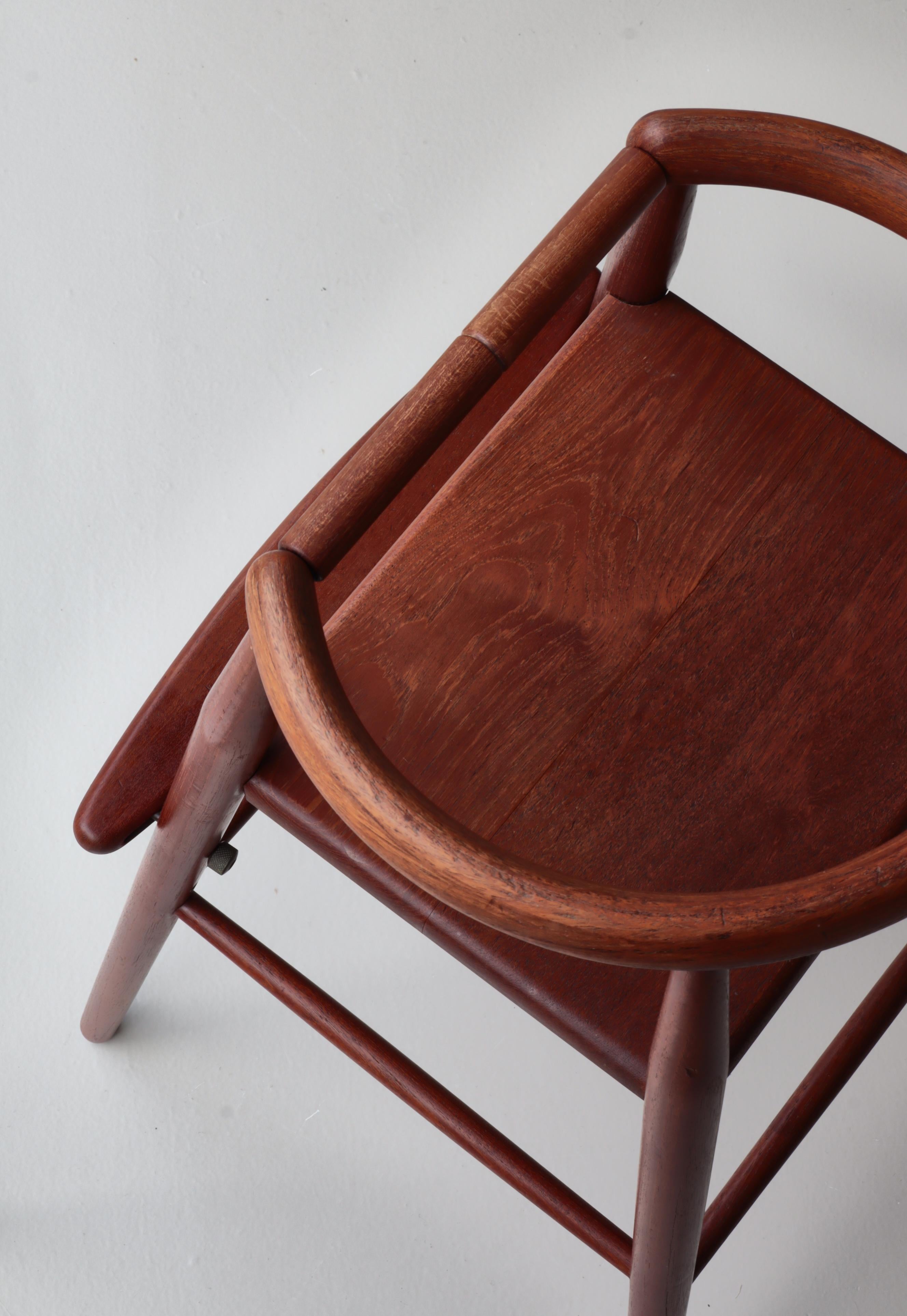 Danish Modern Children's Chair by Nanna Ditzel in Teakwood, Kolds Savværk, 1950s For Sale 6
