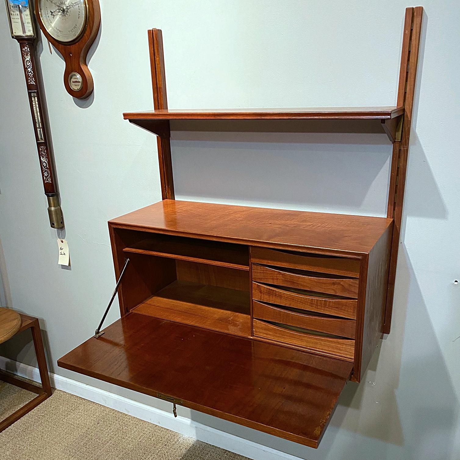 Other Danish Modern Child's Hanging Fall Front Desk with Shelf
