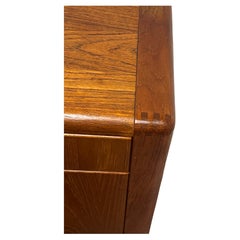 Danish Modern China Cabinet Credenza Glass doors & Shelves