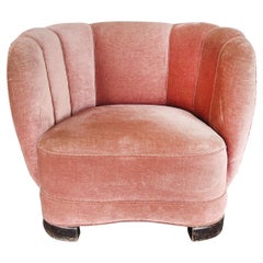 Danish Modern Club Chair in the Style of Viggo Boesen