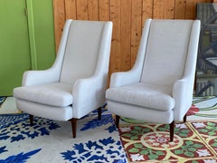 Danish Modern Club Chairs, a Pair
