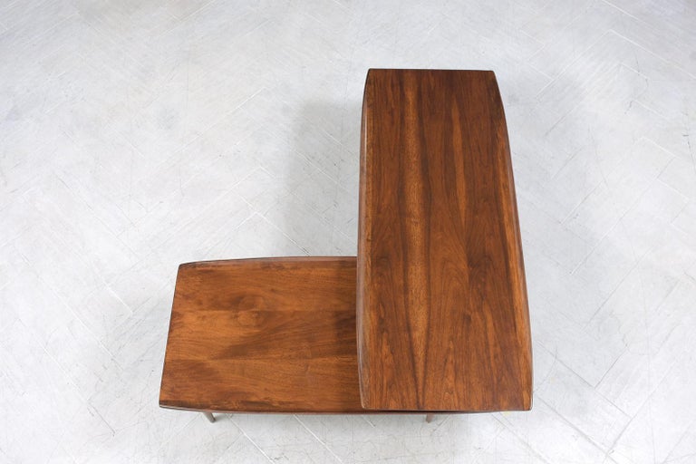 Carved Danish Modern Coffee Table For Sale