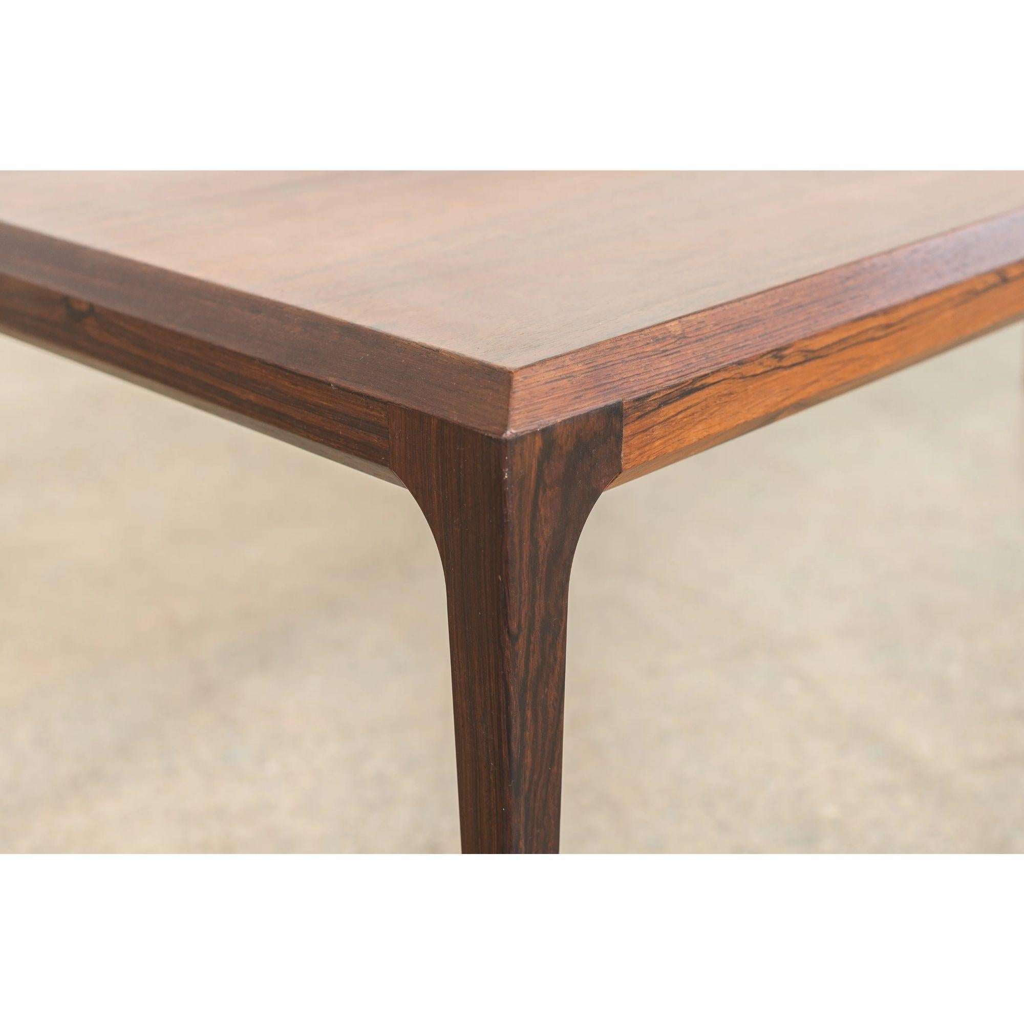 Danish Modern Coffee Table in Rosewood by Johannes Andersen, 1960s For Sale 6