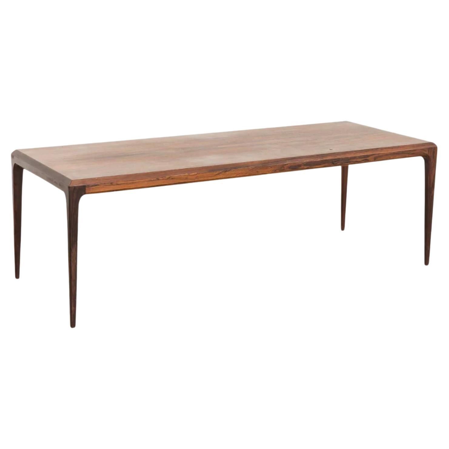 Danish Modern Coffee Table in Rosewood by Johannes Andersen, 1960s For Sale