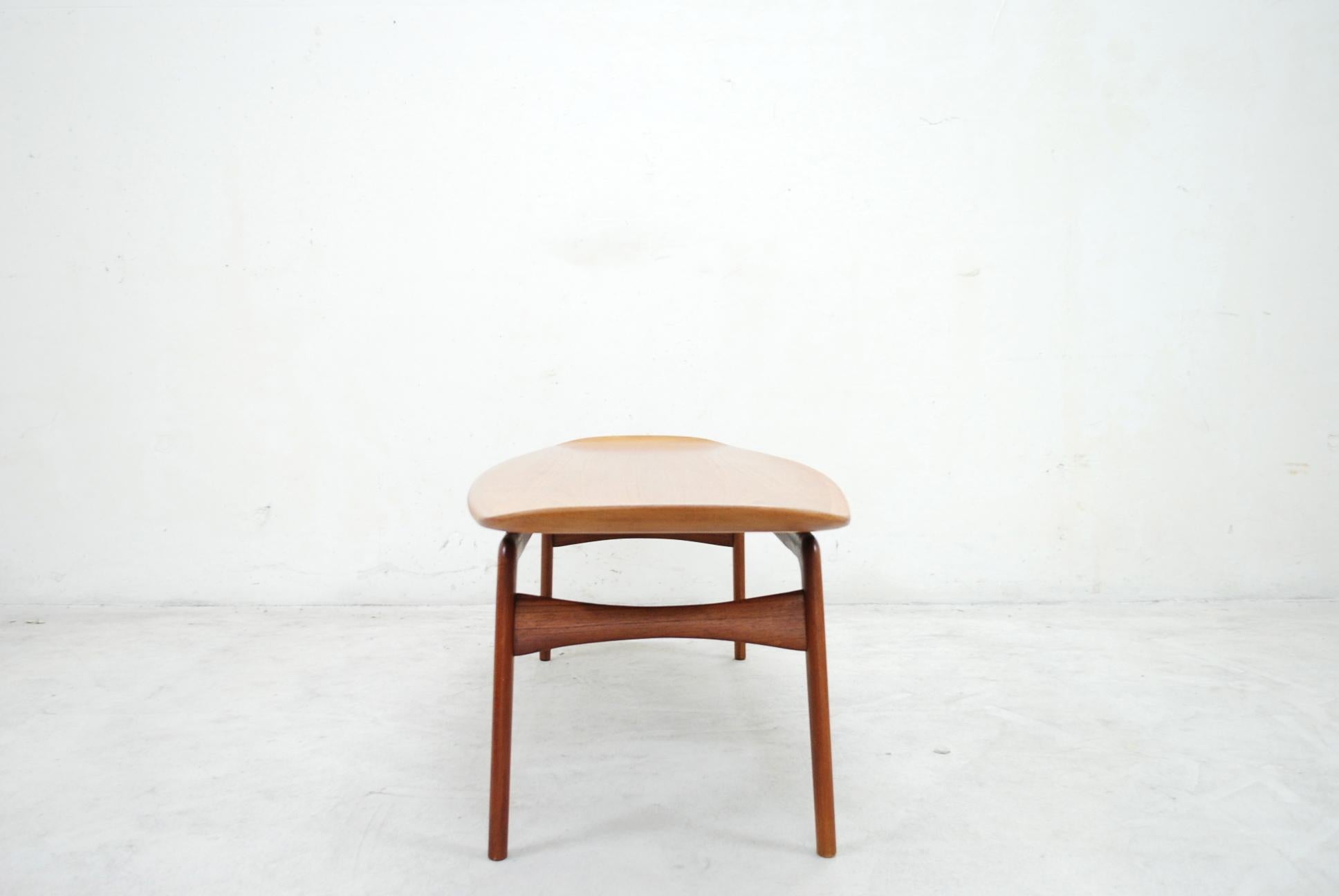 Danish Modern Coffee Table in Teak by  Arne Hovmand Olsen for Mogens Kold 3