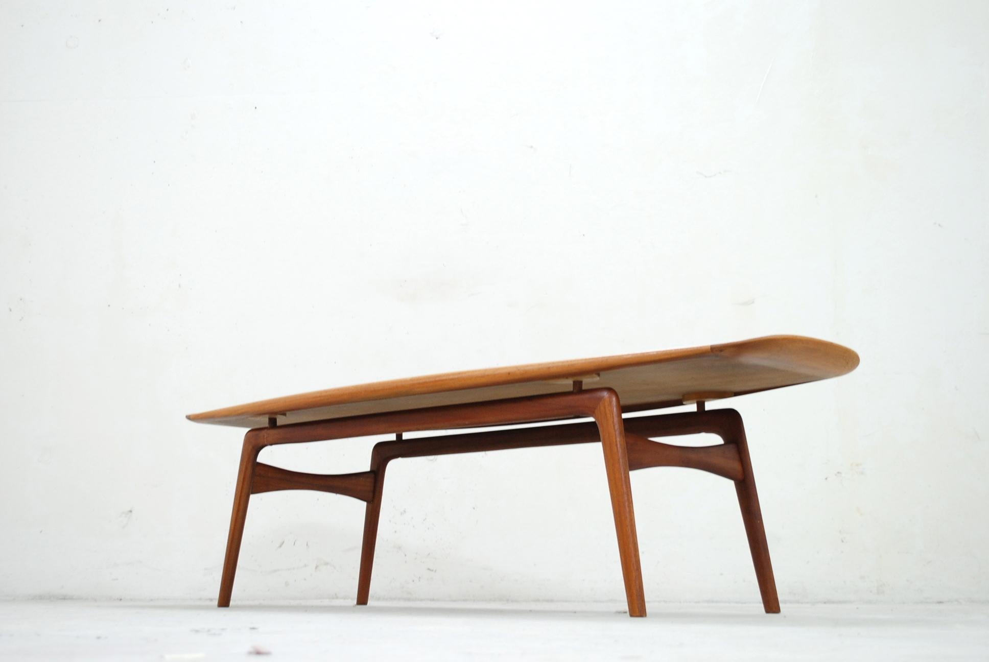 Danish Modern Coffee Table in Teak by  Arne Hovmand Olsen for Mogens Kold 6