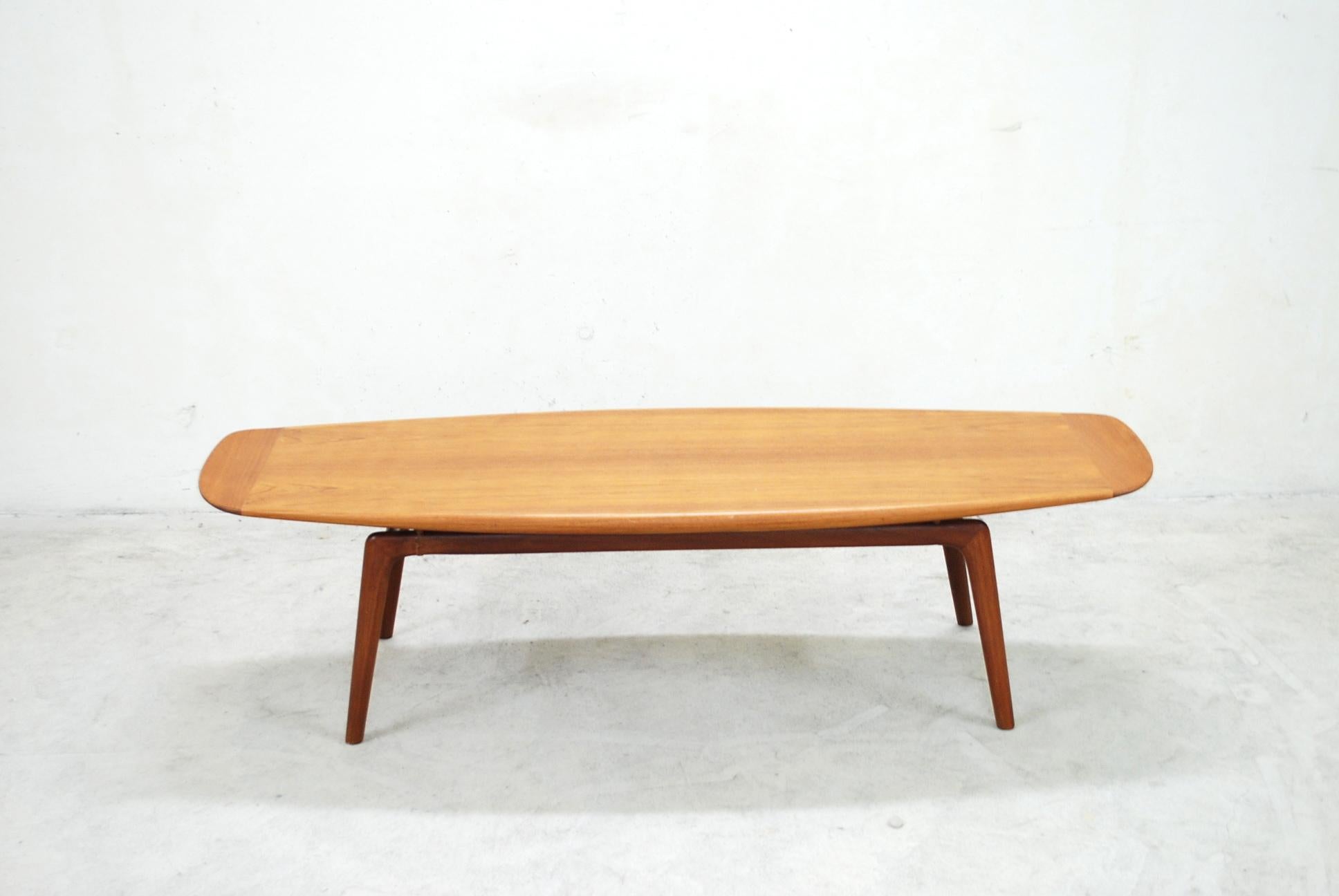 Danish Modern Coffee Table in Teak by  Arne Hovmand Olsen for Mogens Kold 8