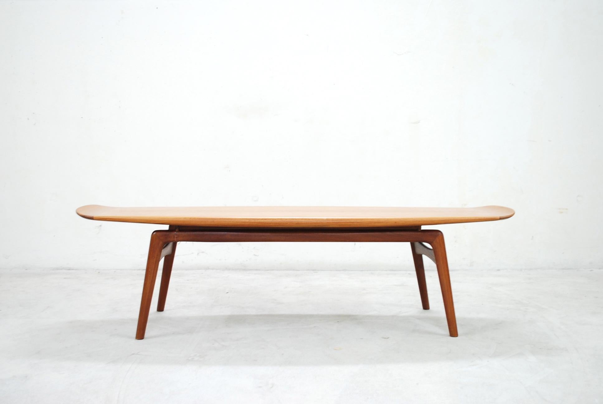Scandinavian Modern Danish Modern Coffee Table in Teak by  Arne Hovmand Olsen for Mogens Kold