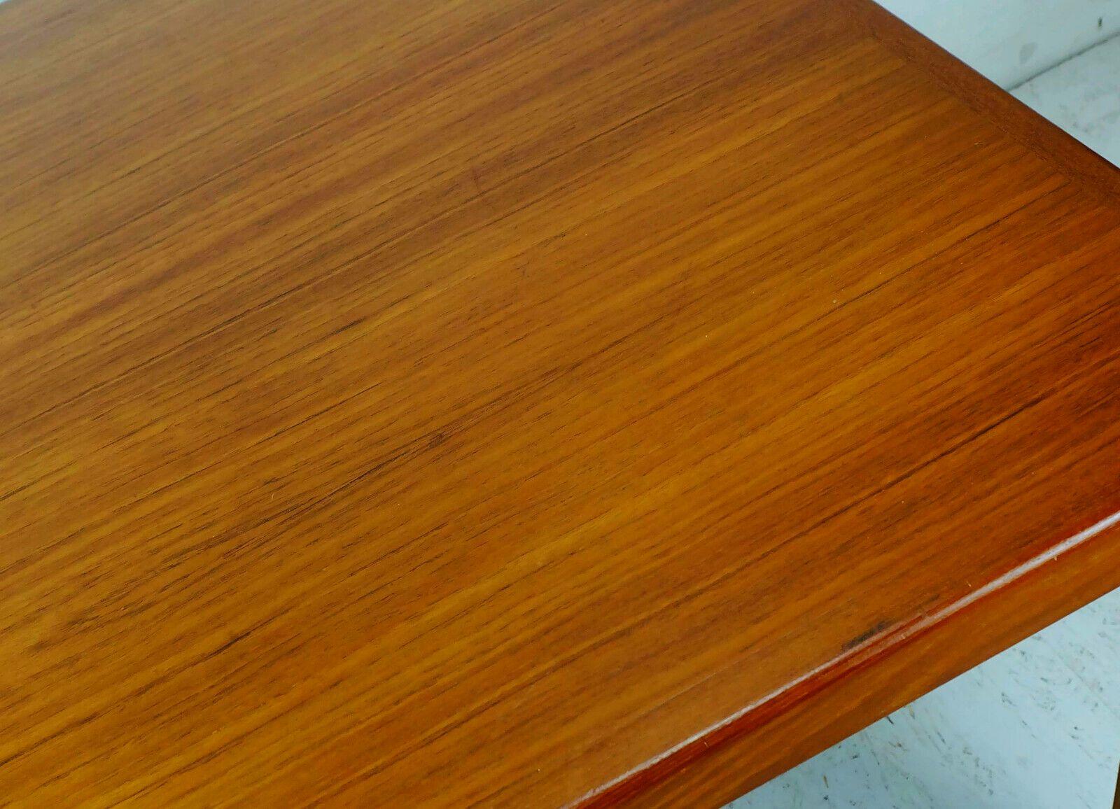Mid-Century Modern Danish Modern Coffee Table Side Table Teak Made in Denmark, 1970s For Sale