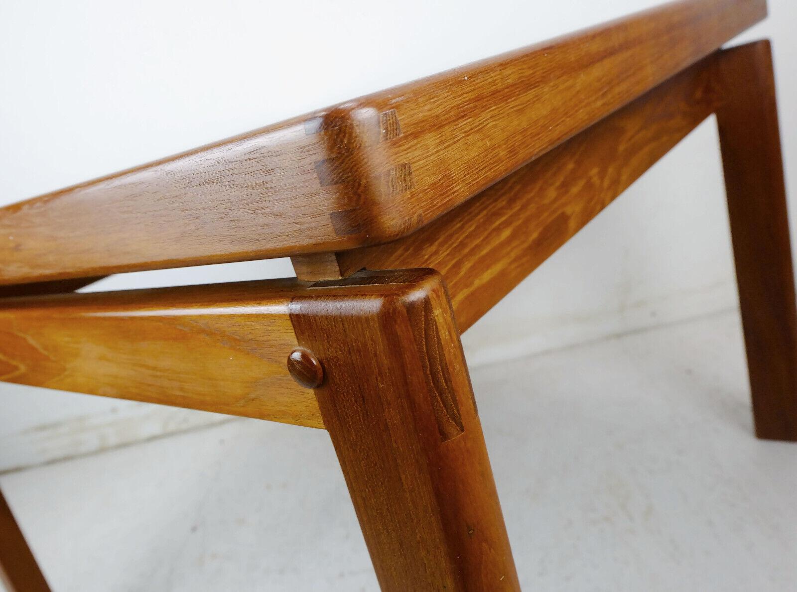 Danish Modern Coffee Table Side Table Teak Made in Denmark, 1970s For Sale 2