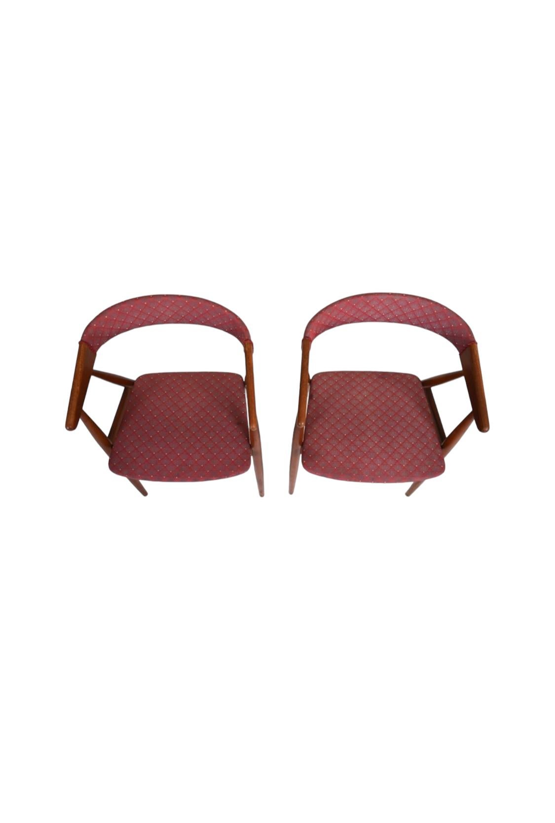 Danish Modern Teak Dining Chairs by Aksel Bender Madsen & Ejner Larsen 5
