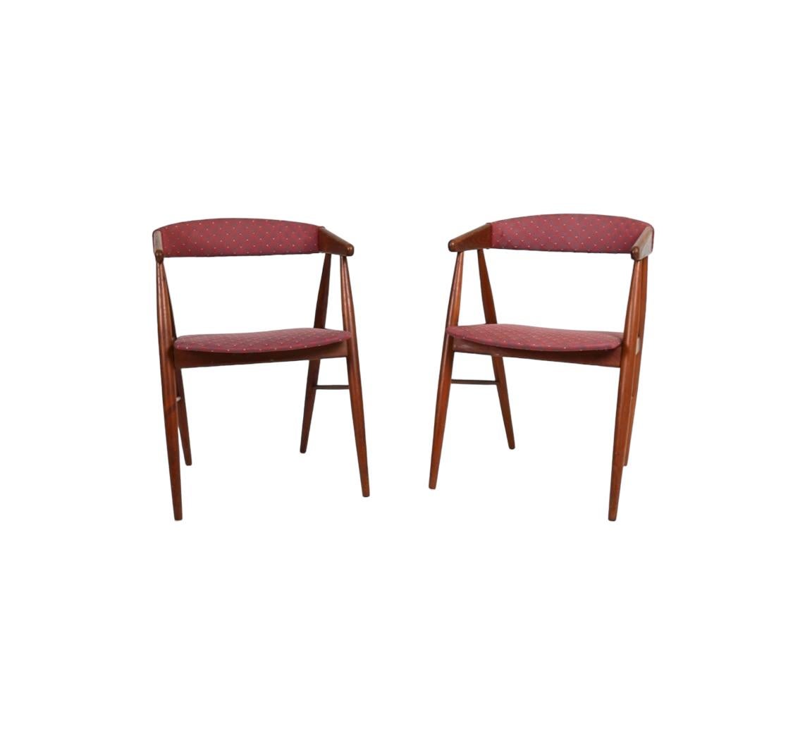Scandinavian Modern Danish Modern Teak Dining Chairs by Aksel Bender Madsen & Ejner Larsen
