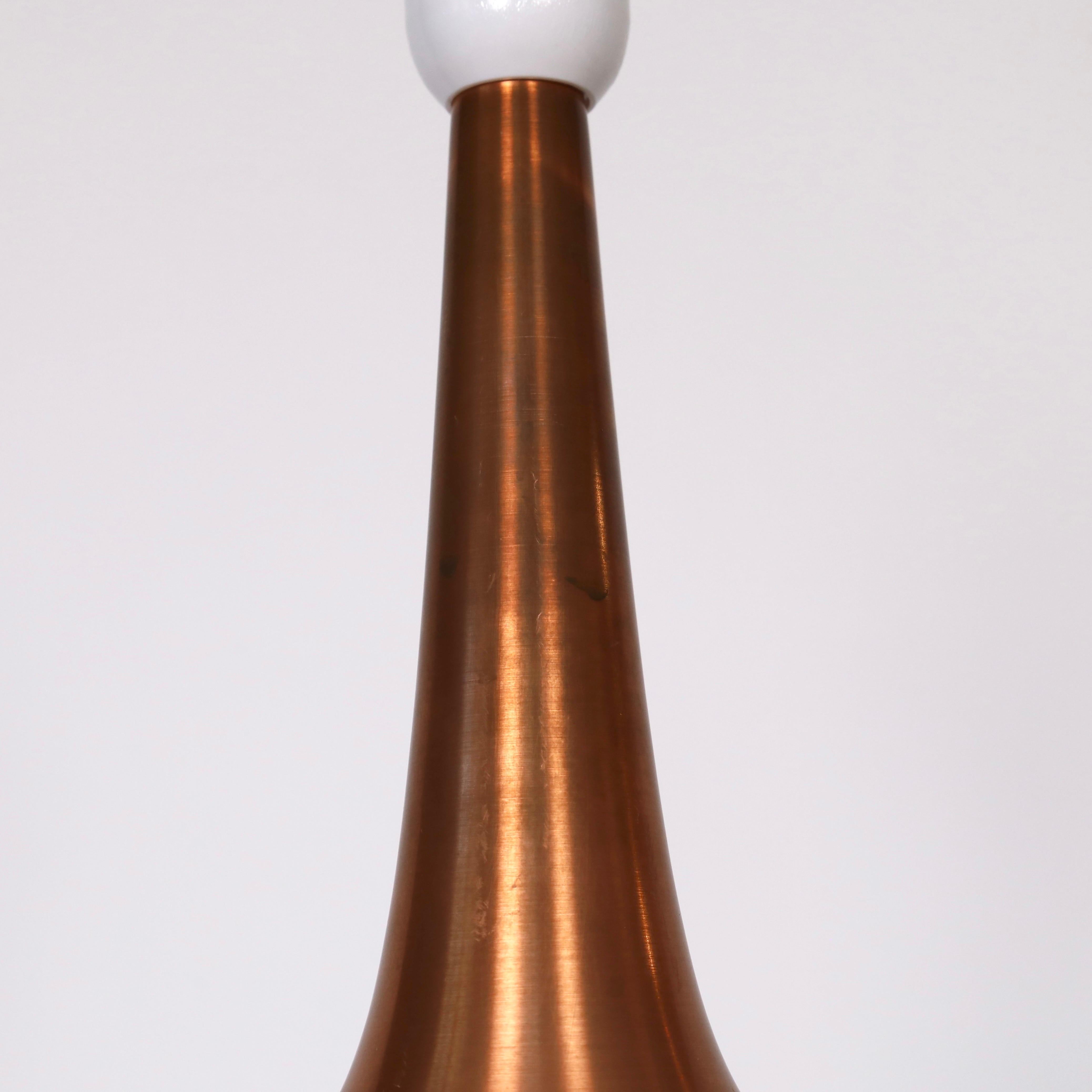 Lampada da tavolo moderna danese in rame di Jo Hammerborg, anni '60, Danimarca in vendita 4