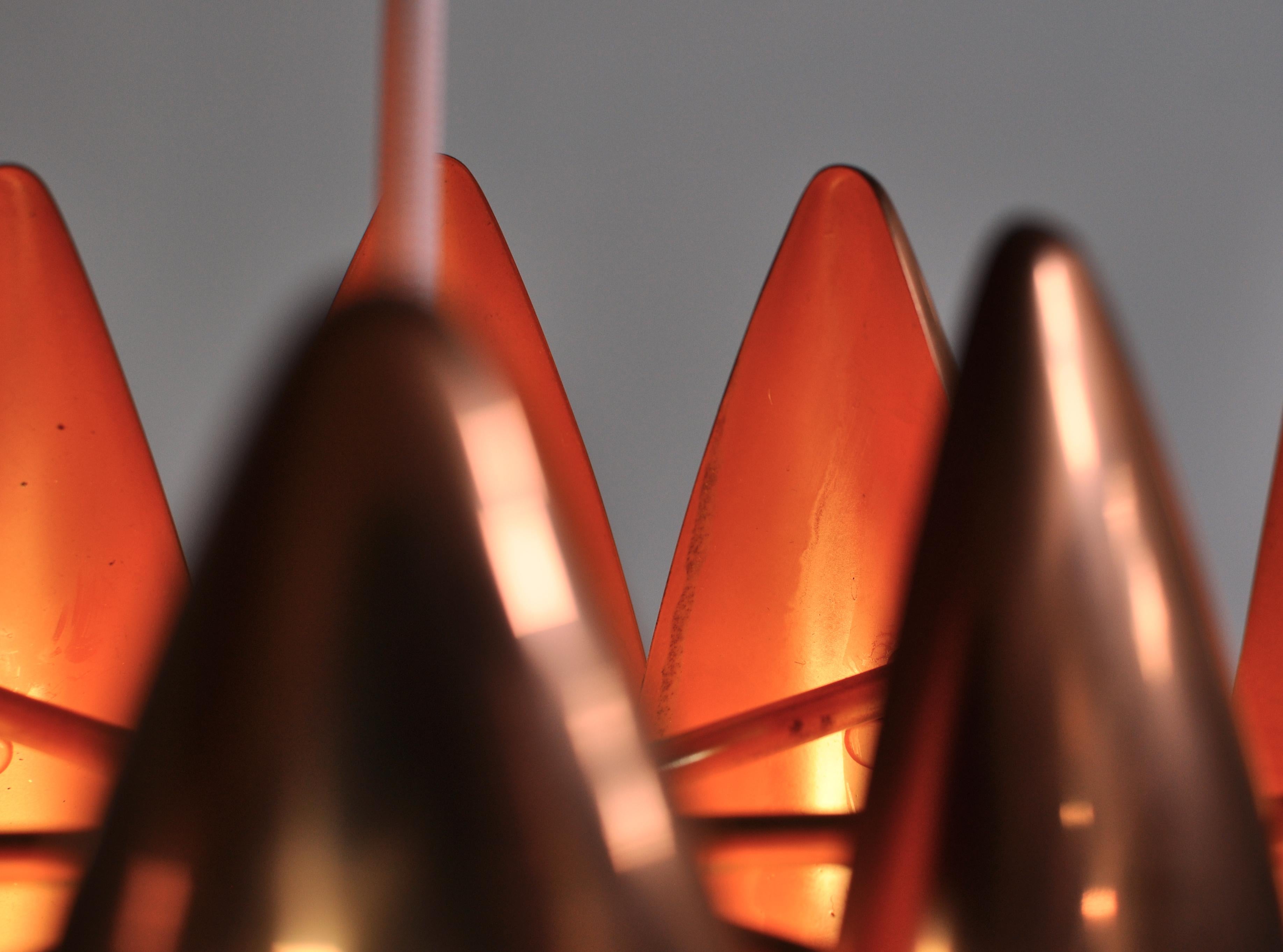 Danish Modern Copper Pendant by Jo Hammerborg for Fog & Mørup, 1960s 5