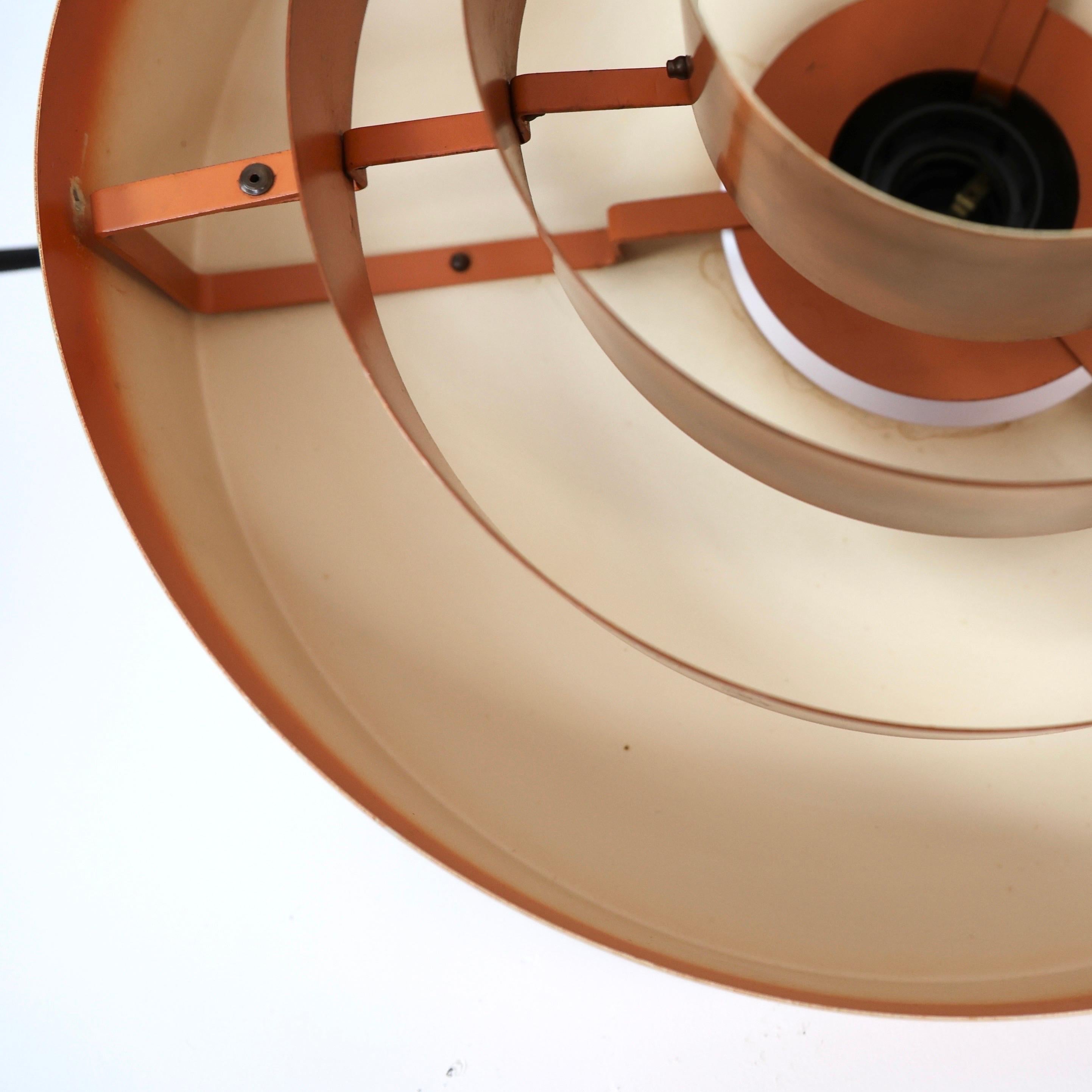Danish Modern Copper Pendant Lights by Jo Hammerborg, 1960s, Denmark en venta 6