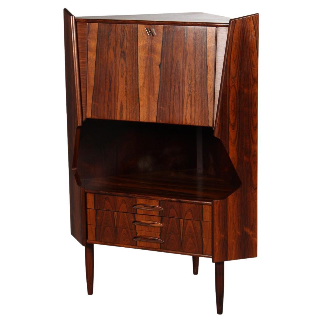 Danish Modern Rosewood Grandfather Clock with Hidden Bar at 1stDibs grandfather clock bar