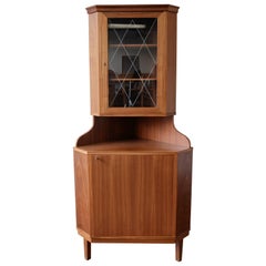 Danish Modern Corner Cabinet