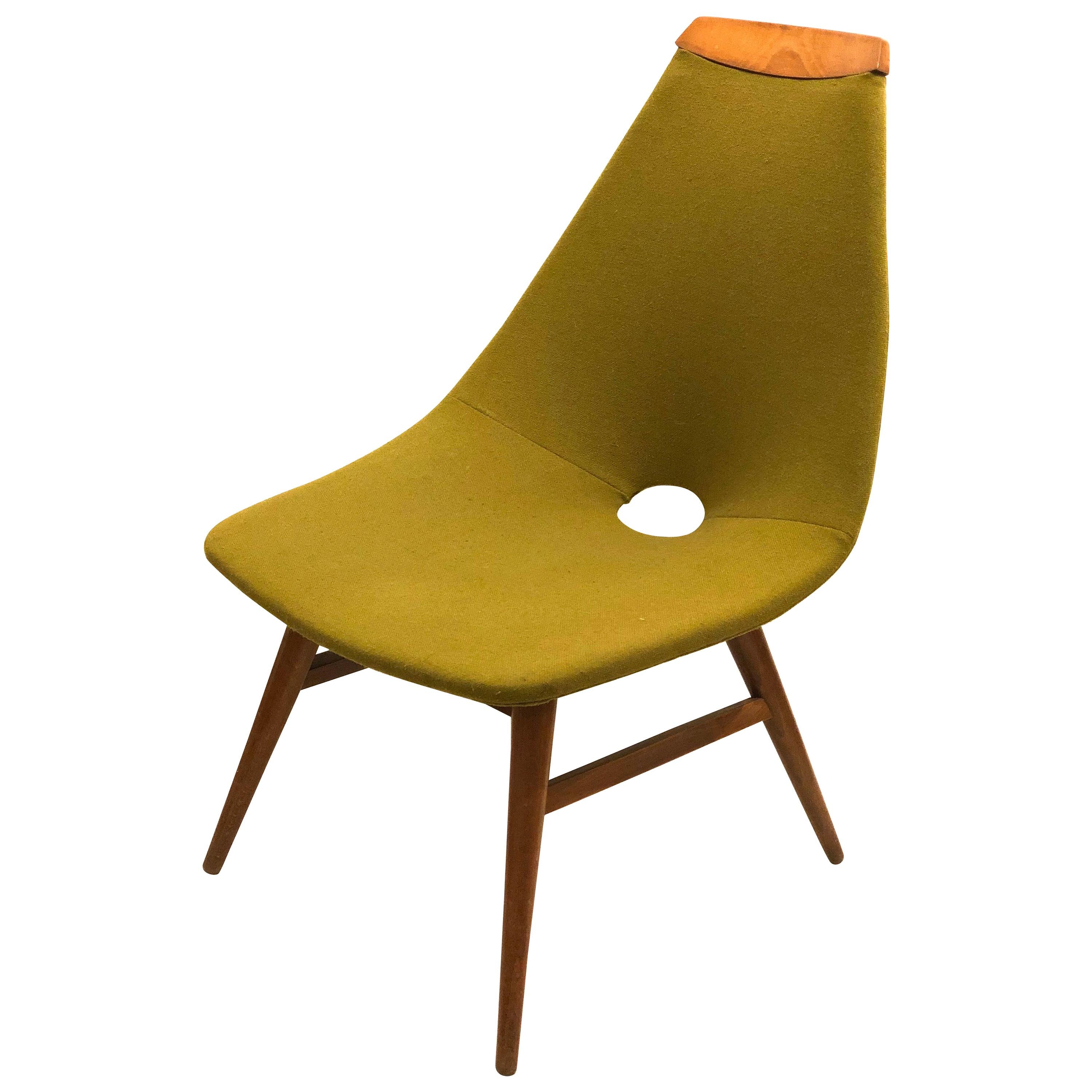 Danish Modern Corner Chair Designed by Judit Burian For Sale
