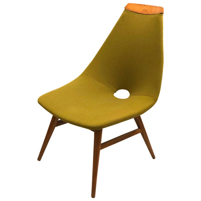 Danish Modern Corner Chair Designed by Judit Burian For Sale at 1stDibs