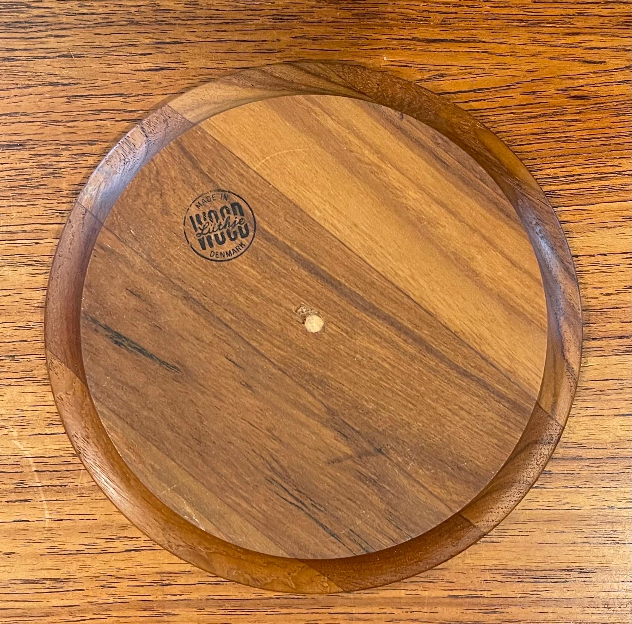 Danish Modern Covered Platter / Server by Luthje Wood For Sale 1