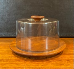 Danish Modern Covered Platter / Server by Luthje Wood