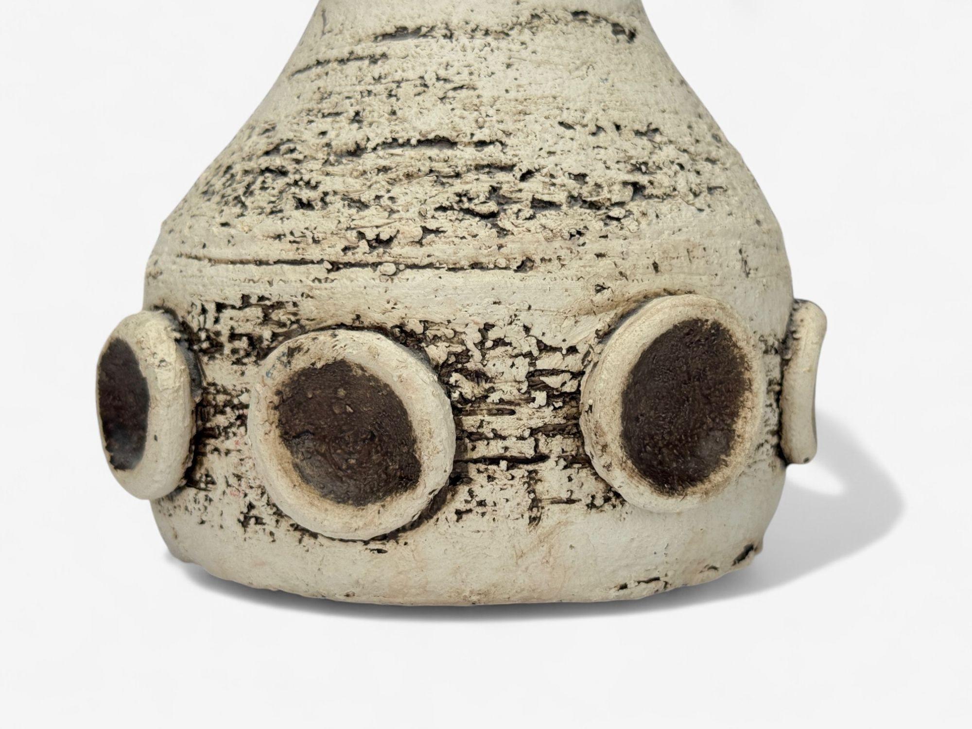 Late 20th Century Danish Modern, Crackle Stoneware, Table Lamp, Denmark, 1970s For Sale