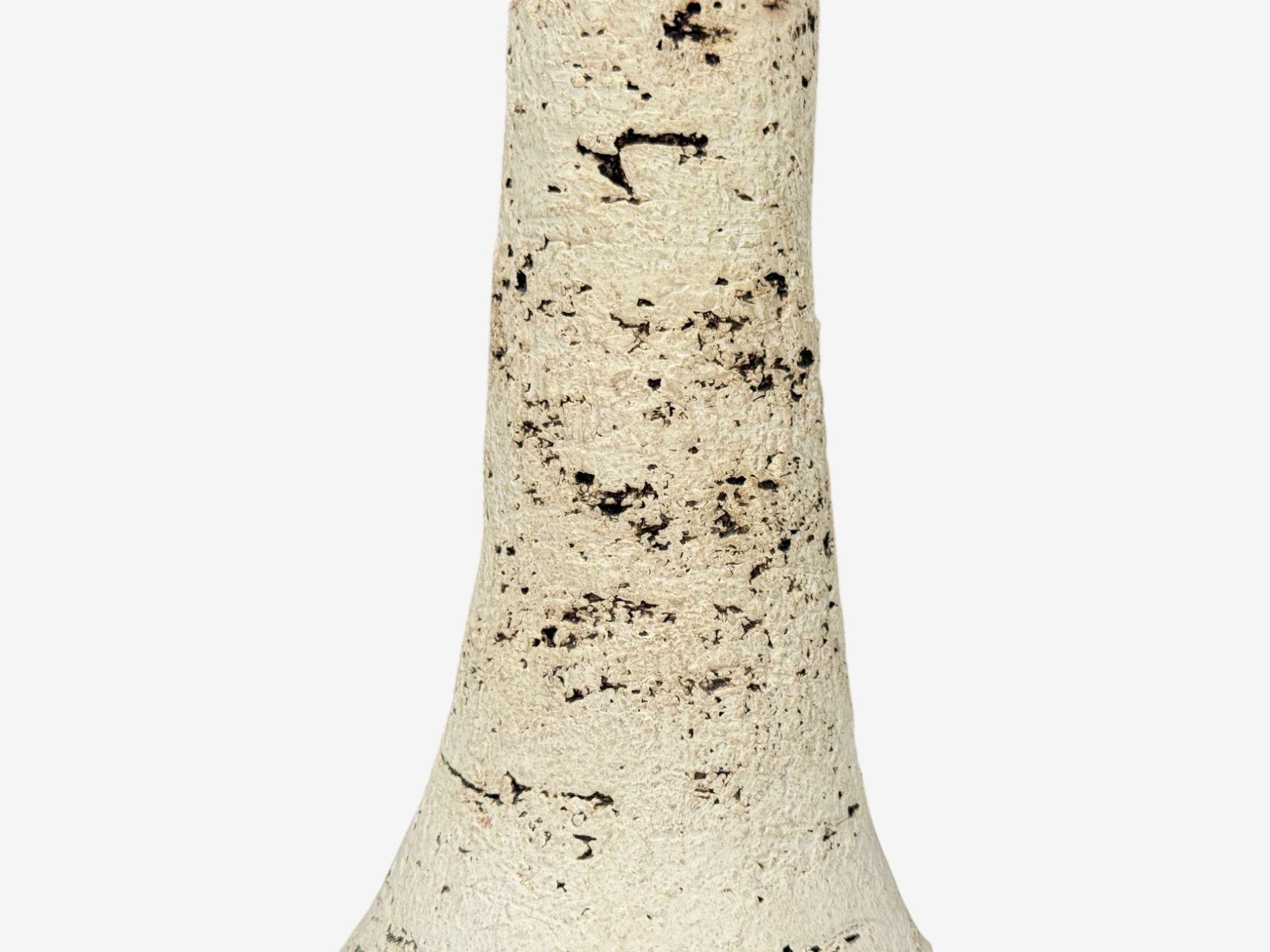 Ceramic Danish Modern, Crackle Stoneware, Table Lamp, Denmark, 1970s For Sale