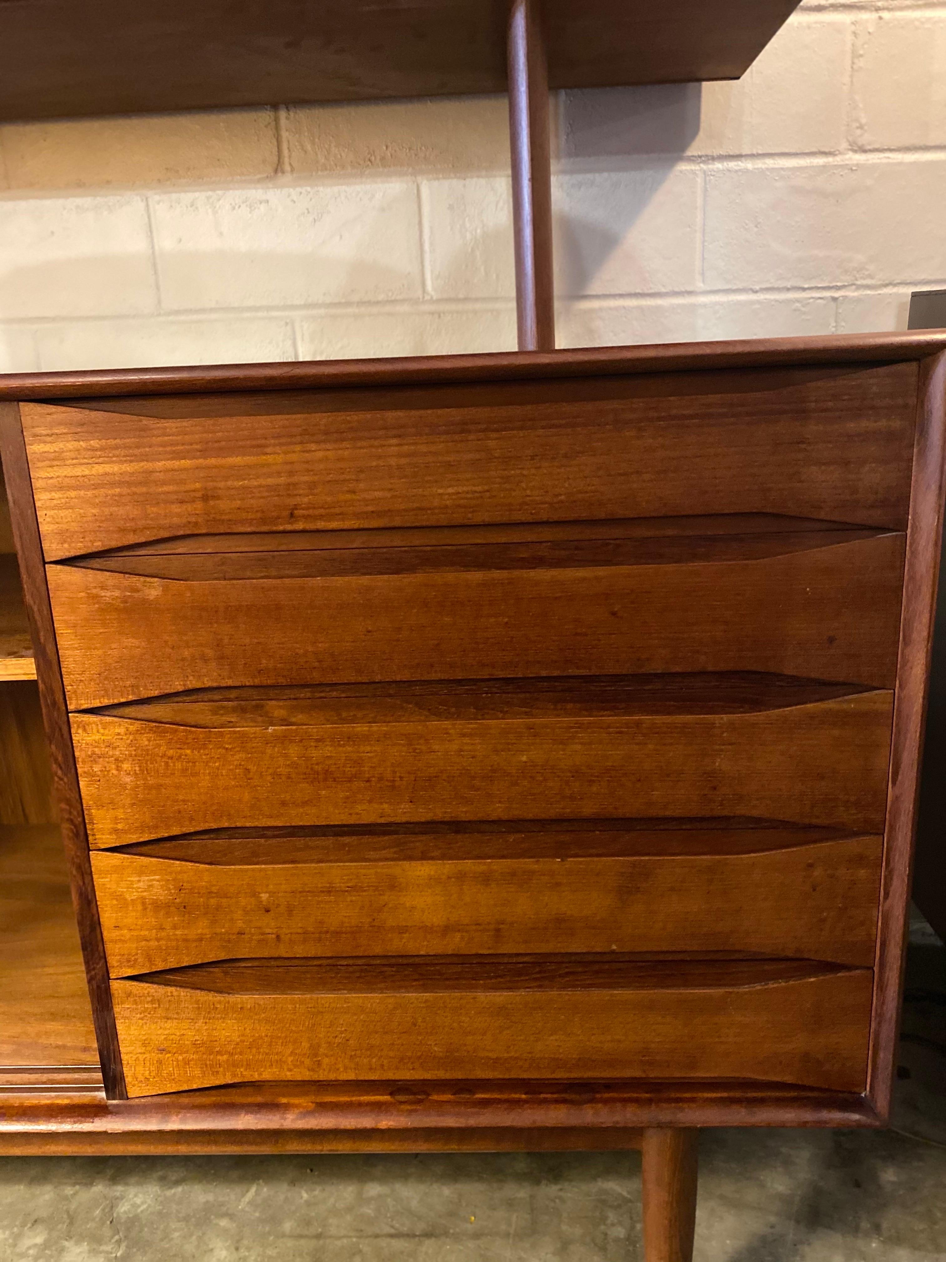Danish Modern Credenza with a Detachable Hutch Designed by Johannes Aasbjerg 4