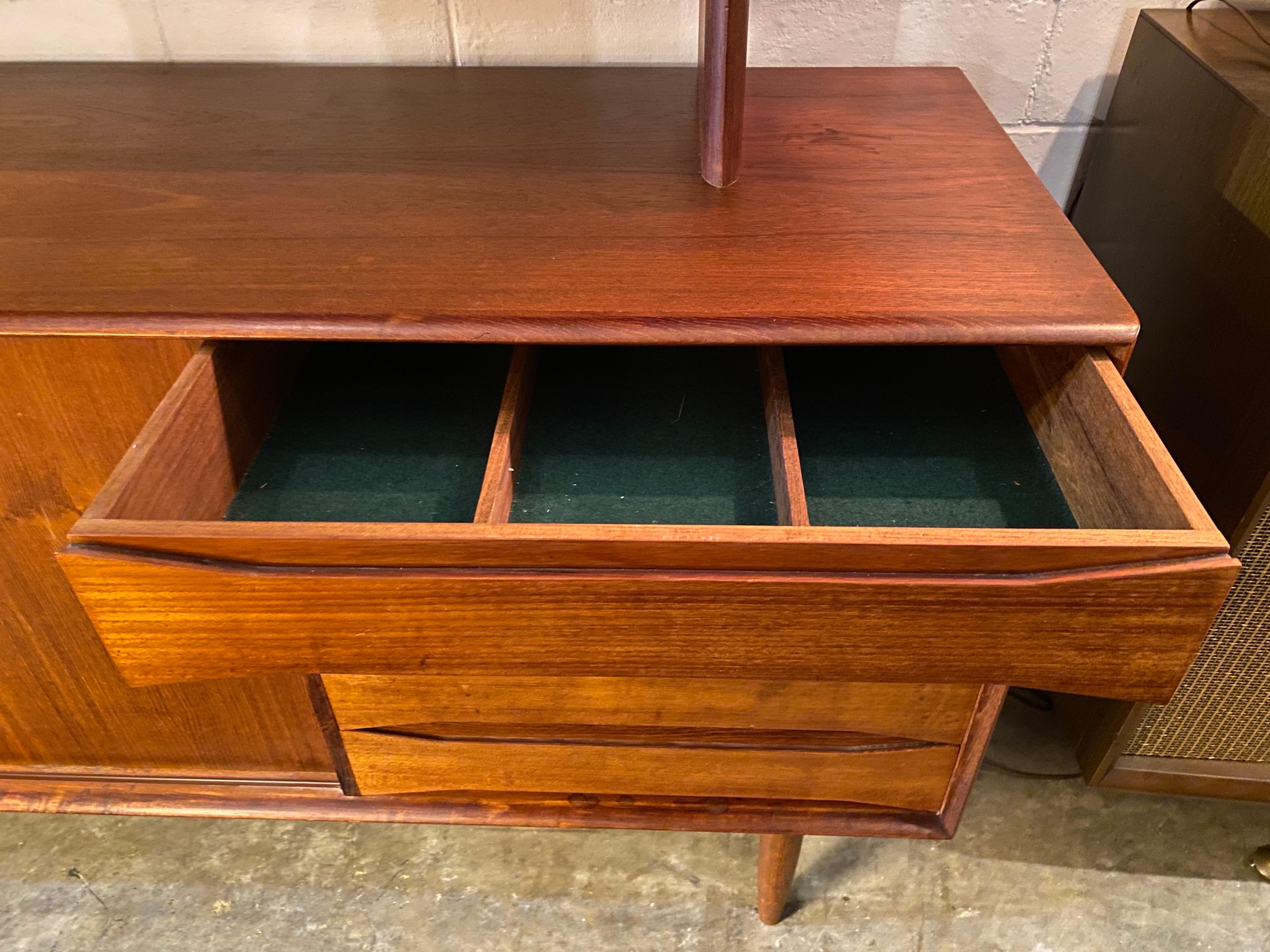Danish Modern Credenza with a Detachable Hutch Designed by Johannes Aasbjerg 5