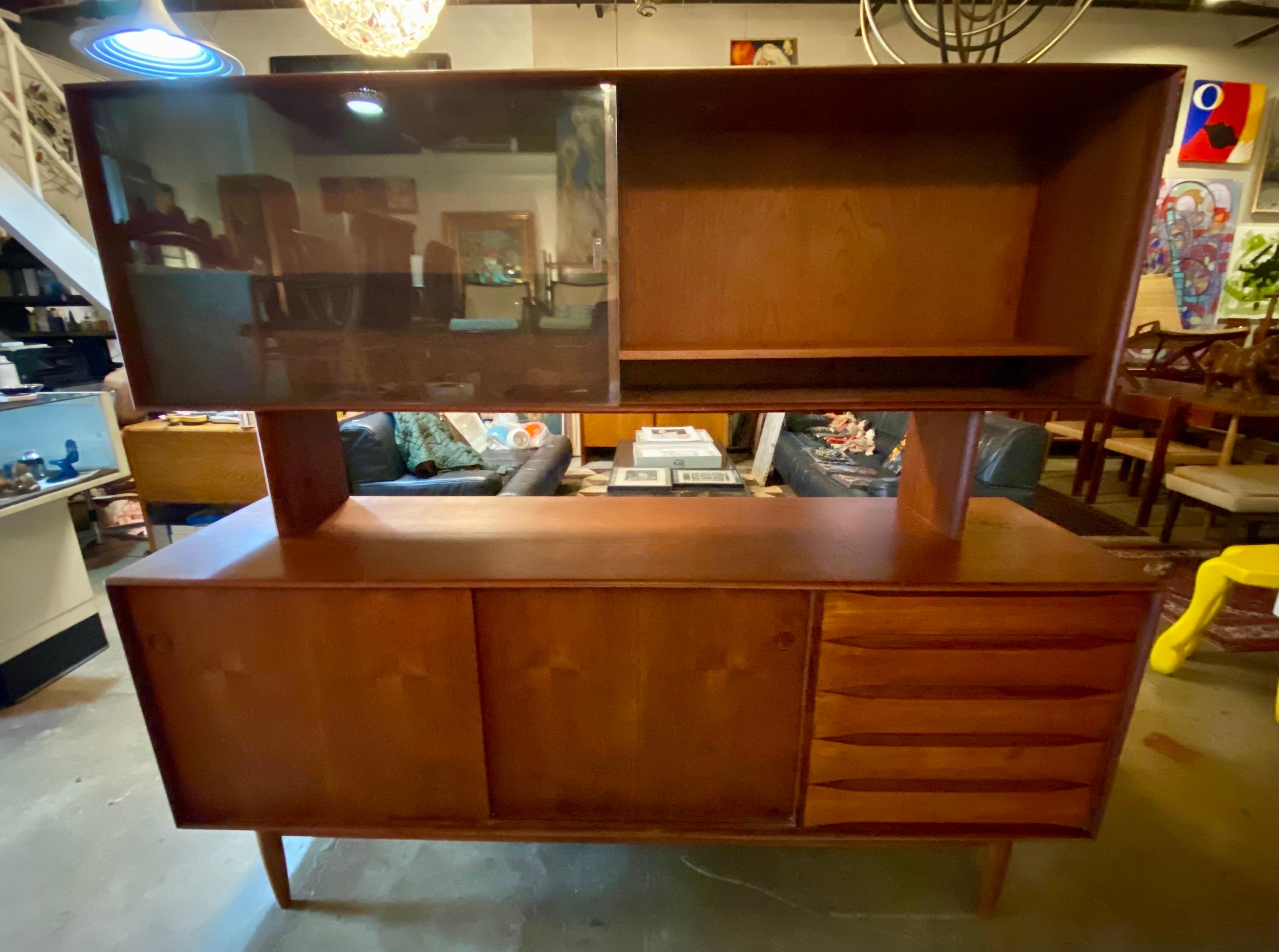 Danish Modern Credenza with a Detachable Hutch Designed by Johannes Aasbjerg 7