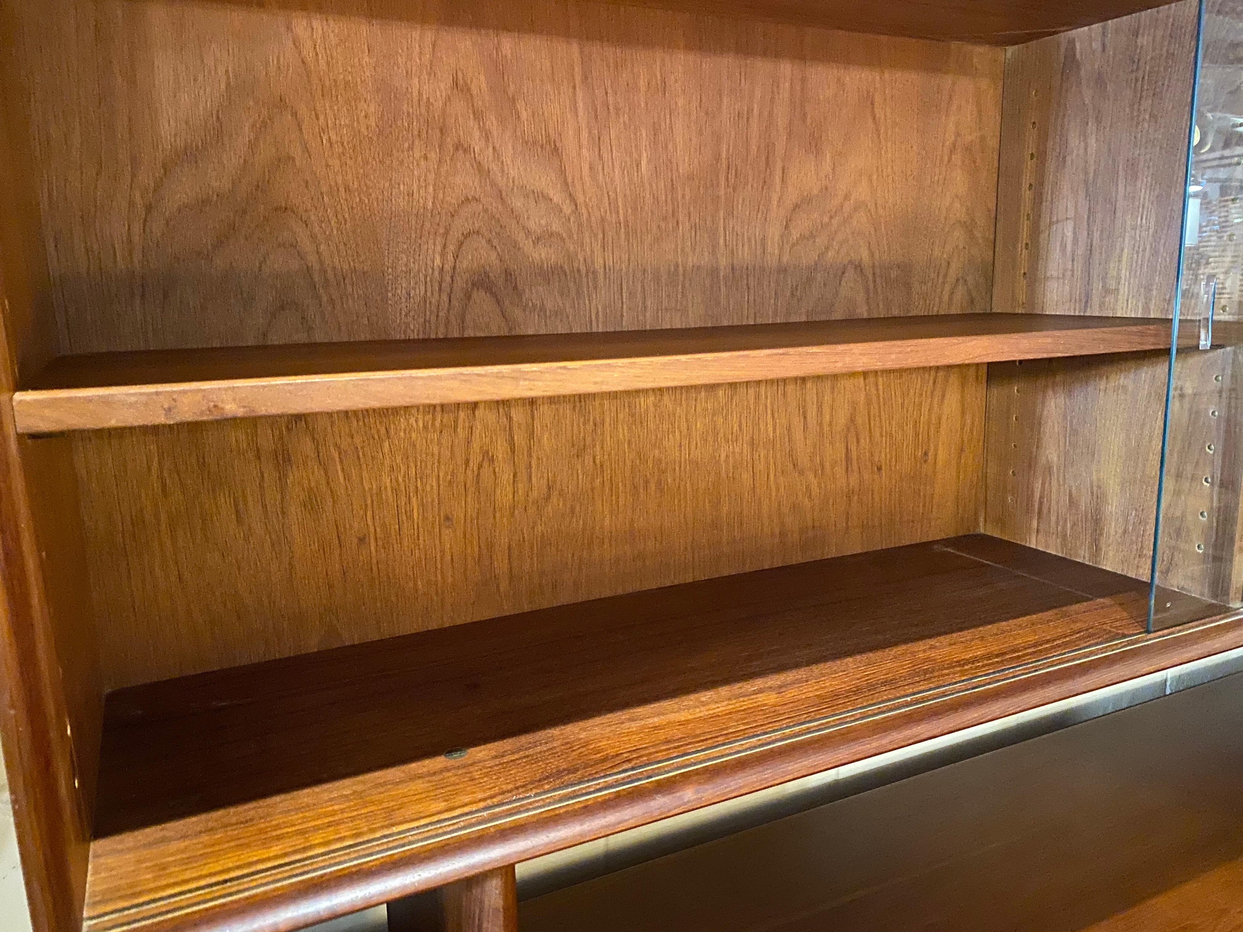 20th Century Danish Modern Credenza with a Detachable Hutch Designed by Johannes Aasbjerg
