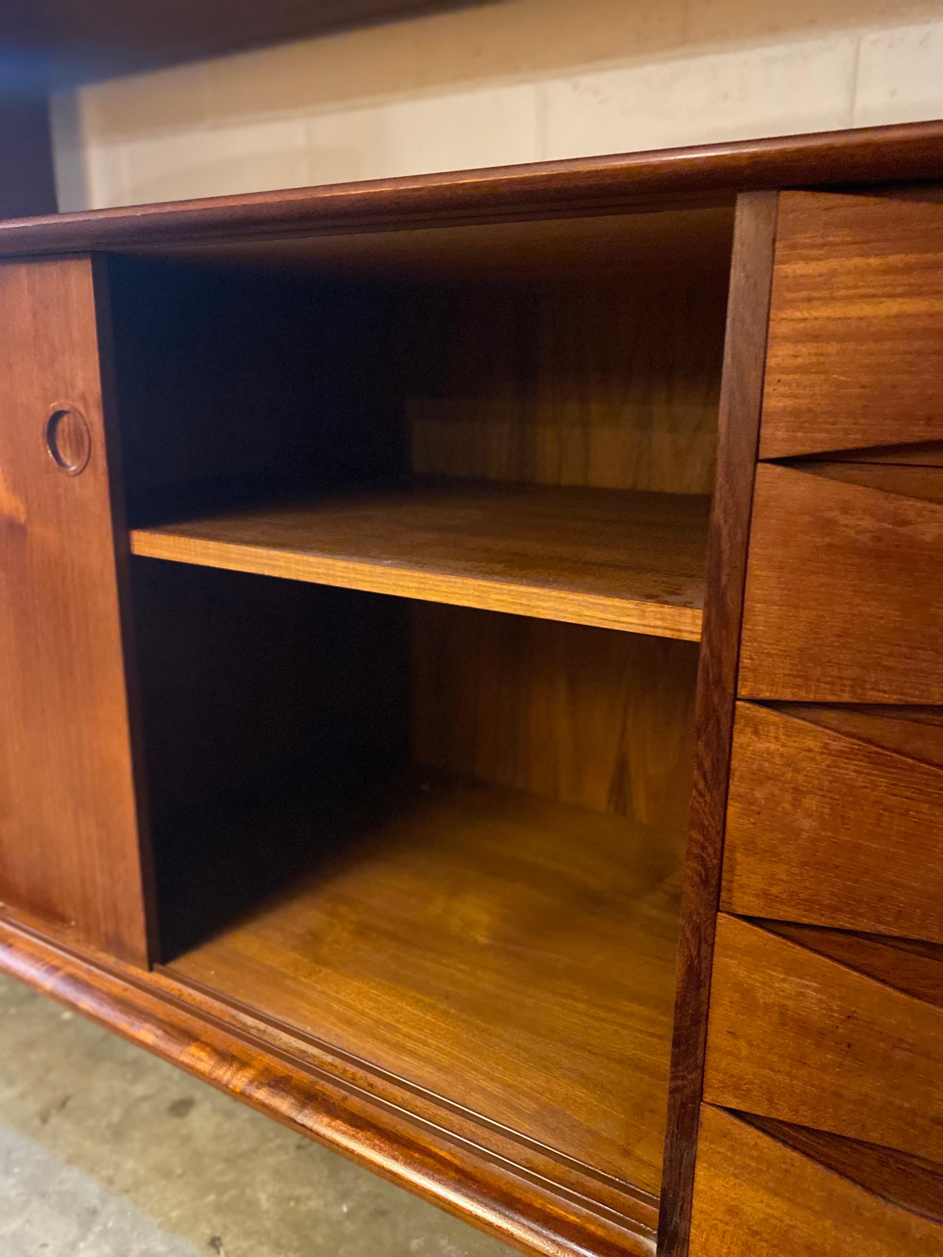Danish Modern Credenza with a Detachable Hutch Designed by Johannes Aasbjerg 2