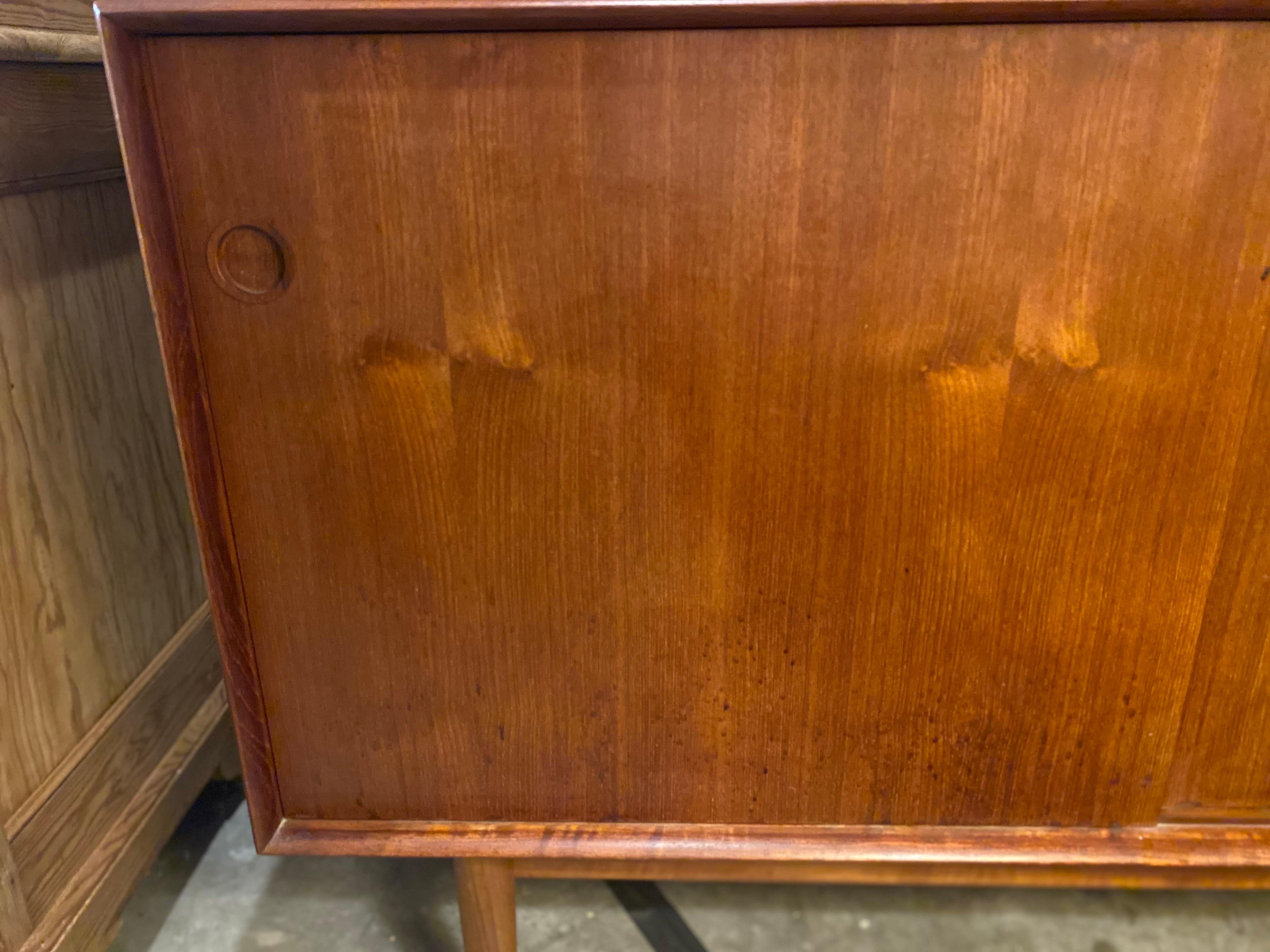 Danish Modern Credenza with a Detachable Hutch Designed by Johannes Aasbjerg 3