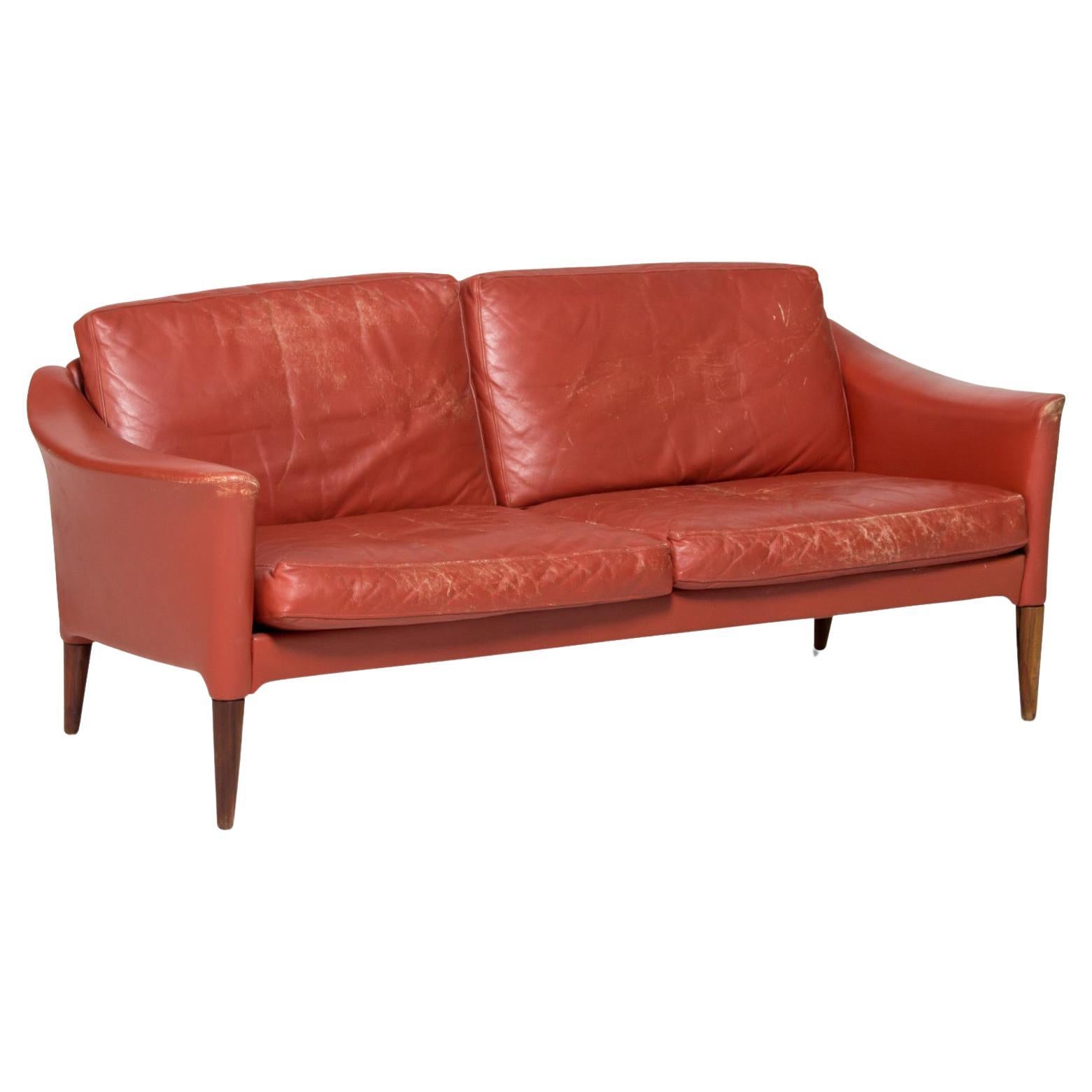 2 American PostWar Rosewood Loveseat For Sale at 1stDibs