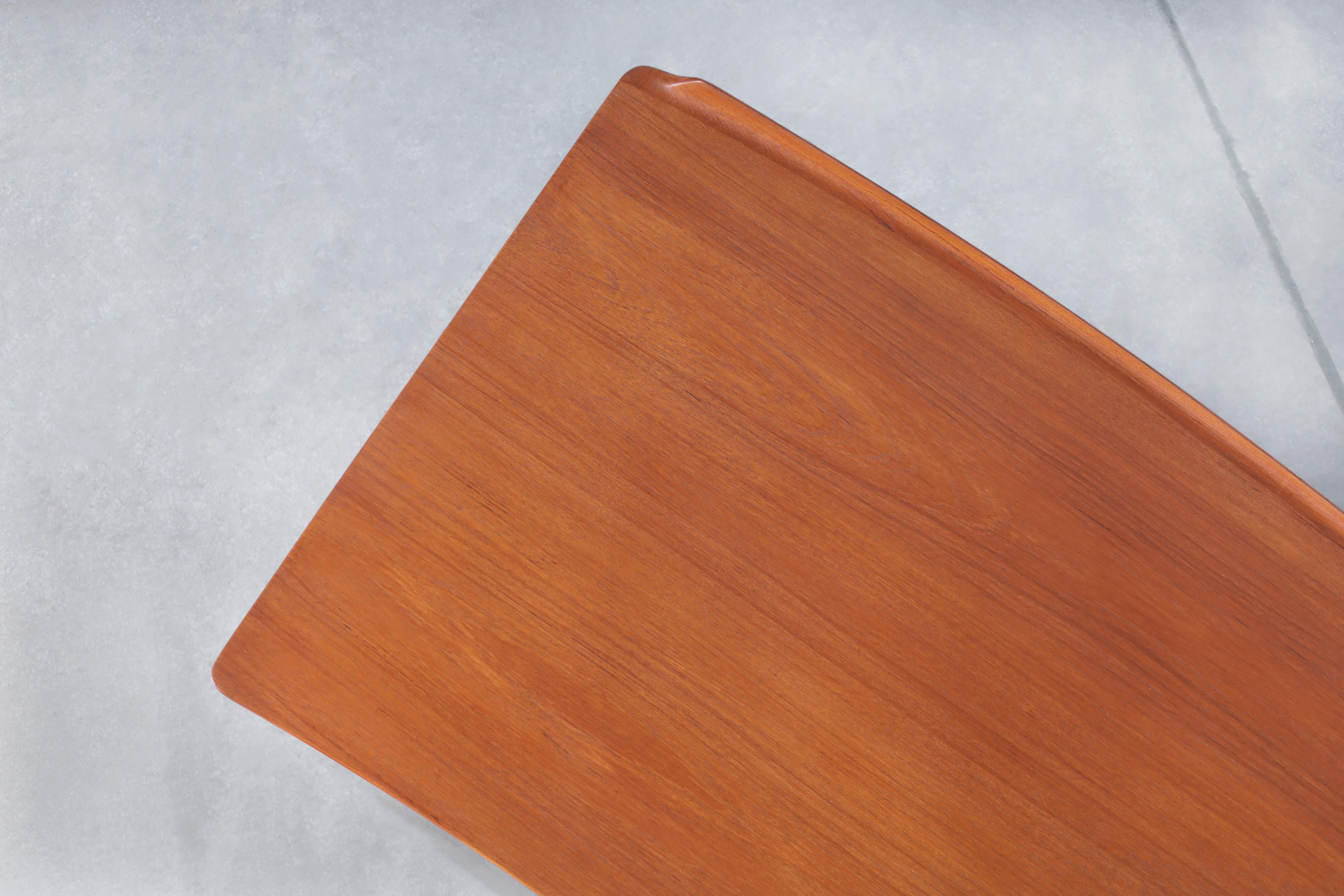 Danish Modern Curved Teak Desk by Svend Aage Madsen 7