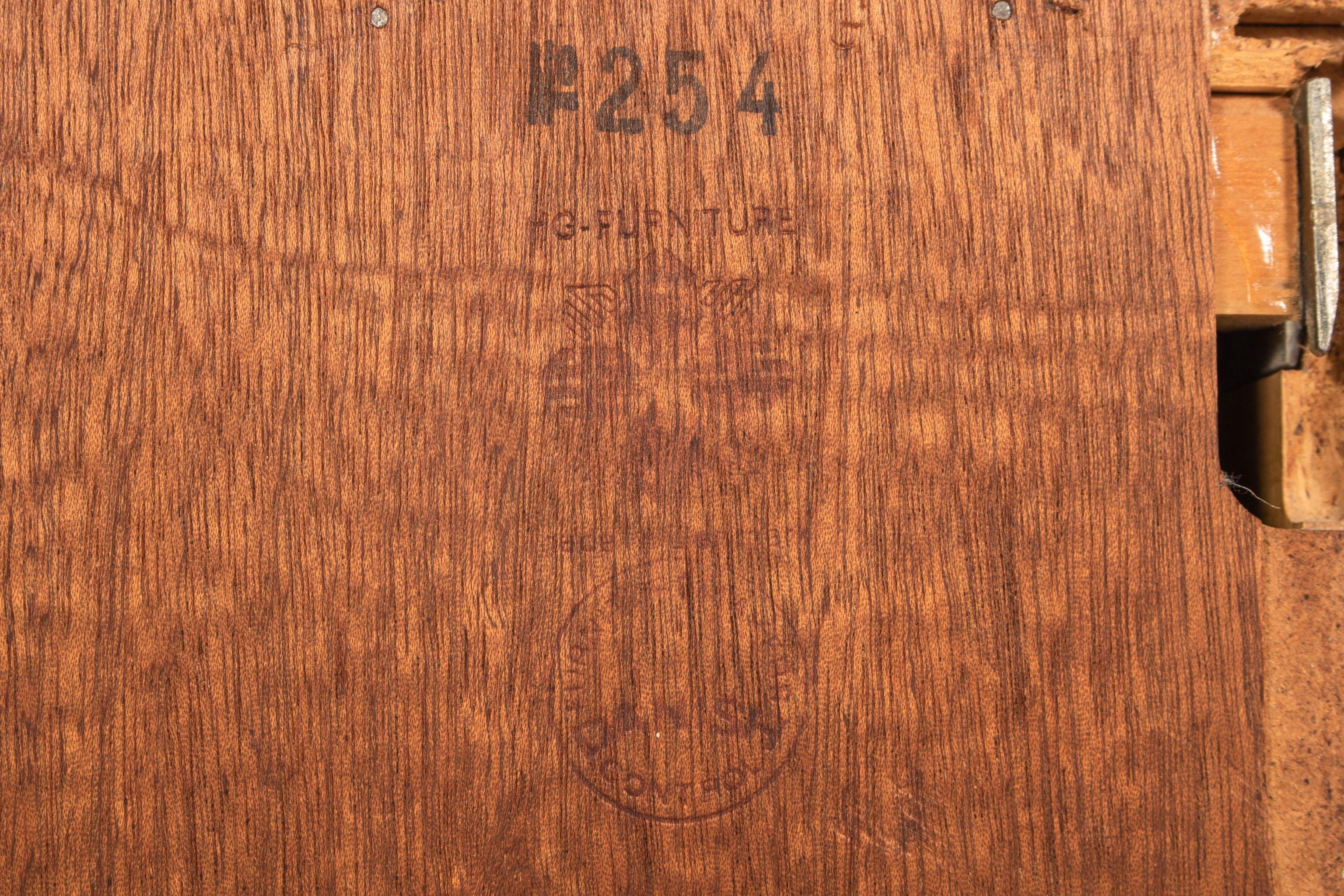 Danish Modern Custom Bar Cabinet / Secretary Desk by H.G. Furniture, 1960s For Sale 6