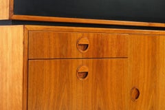 Danish Modern Custom Bar Cabinet / Secretary Desk by H.G. Furniture, 1960s